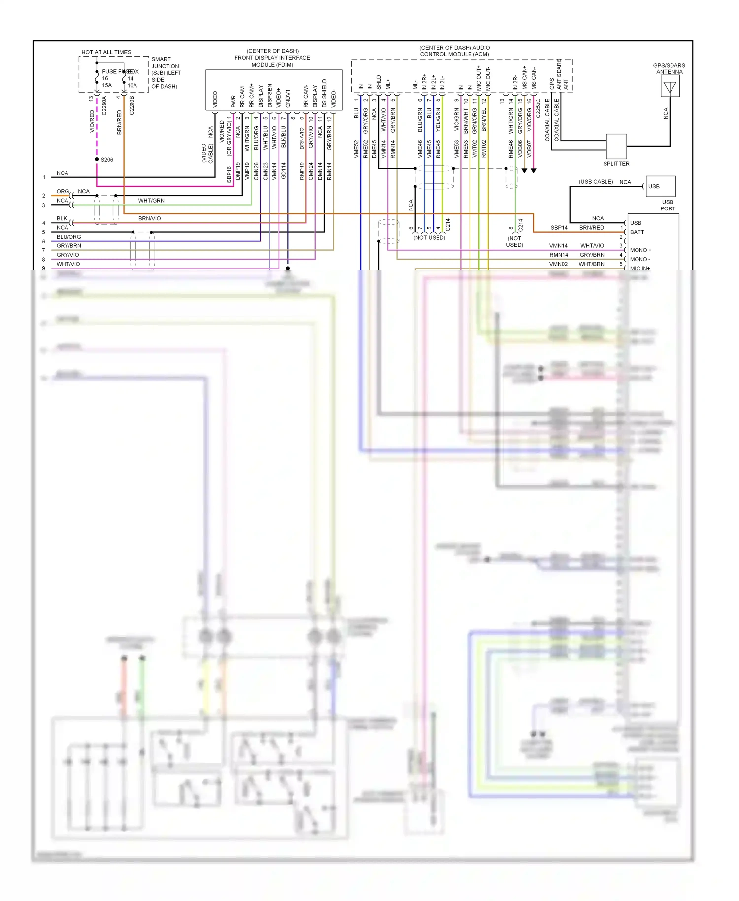 Lincoln MKS I (2008-2012) computer data lines system wiring diagram  (28 of 49)