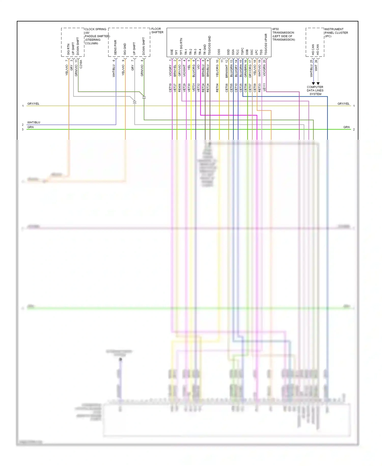 Lincoln MKS I (2008-2012) down shift wiring diagram  (4 of 4)