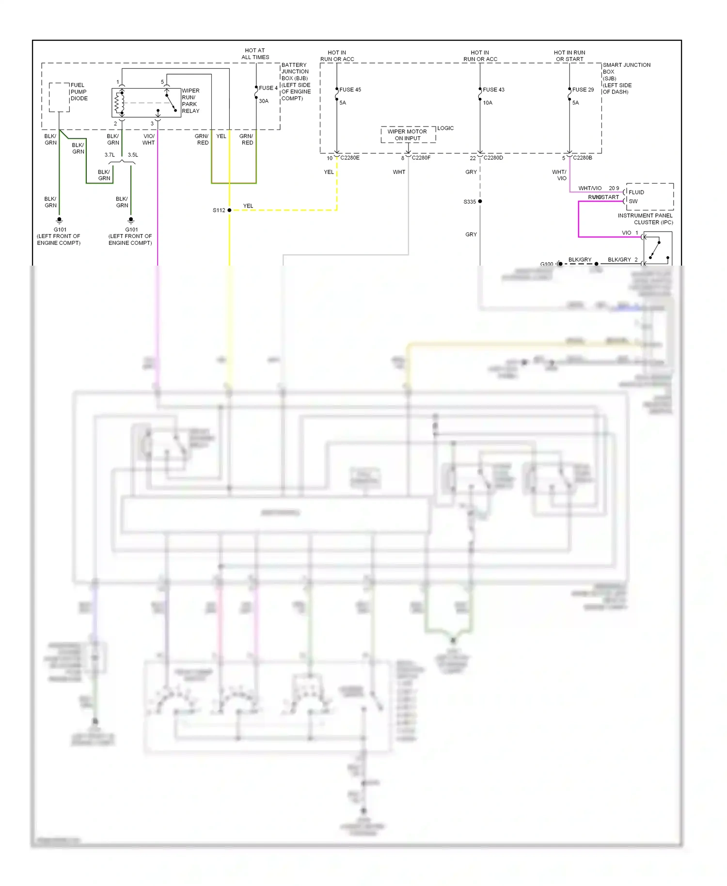 Lincoln MKS I (2008-2012) electronics wiring diagram  (2 of 2)