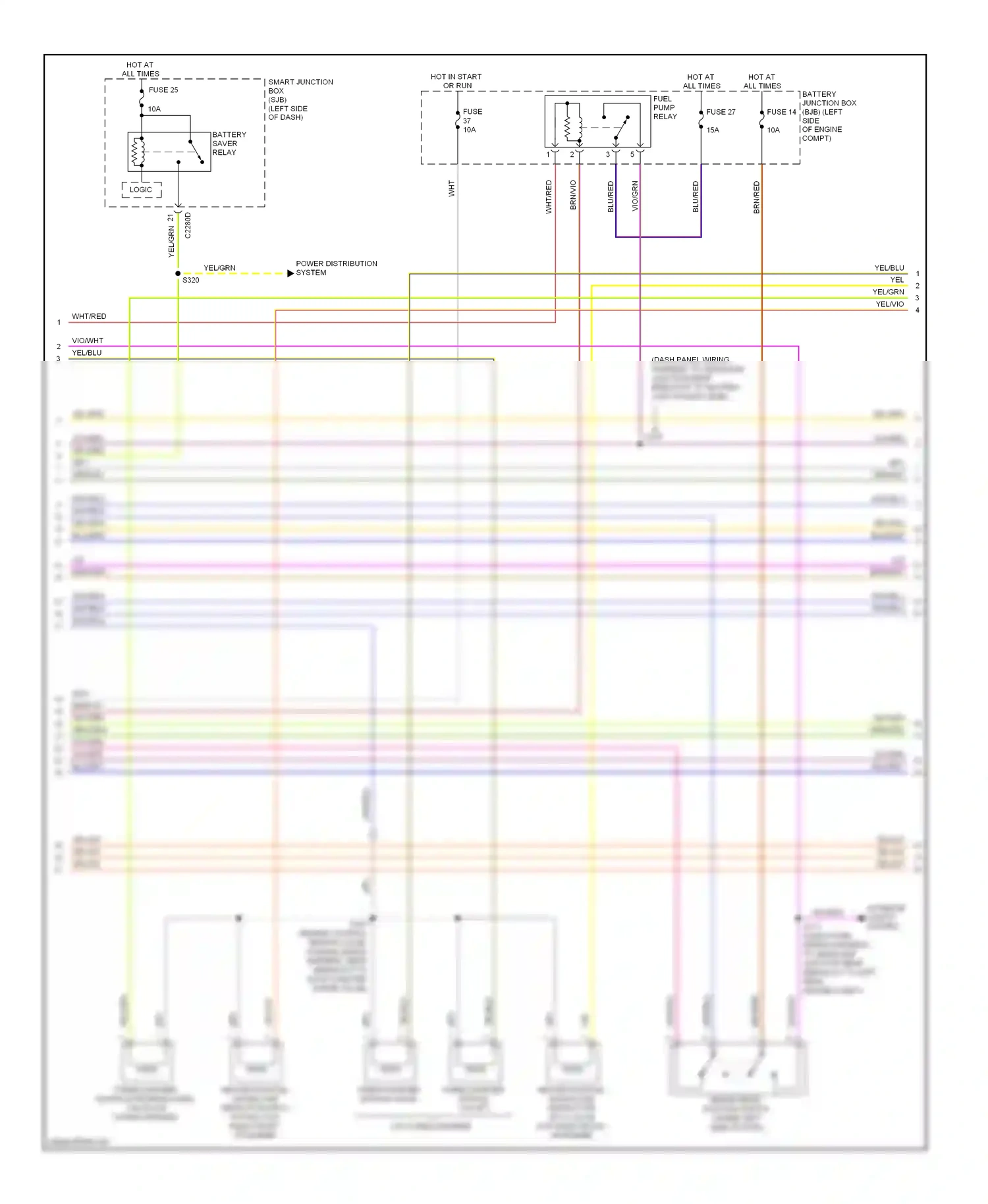 Lincoln MKS I (2008-2012) engine compt) wiring diagram  (6 of 6)