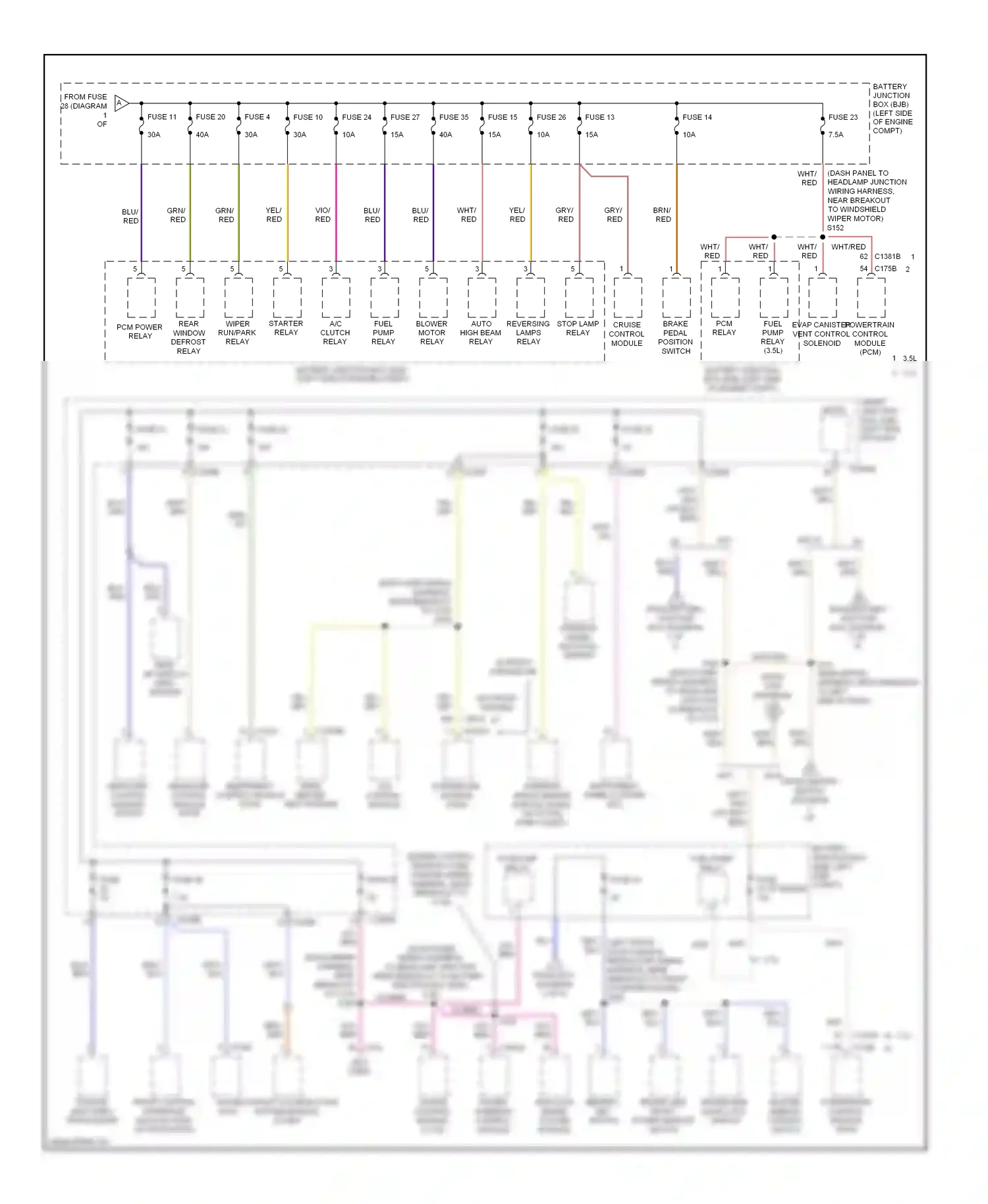 Lincoln MKS I (2008-2012) memory set switch wiring diagram  (4 of 5)