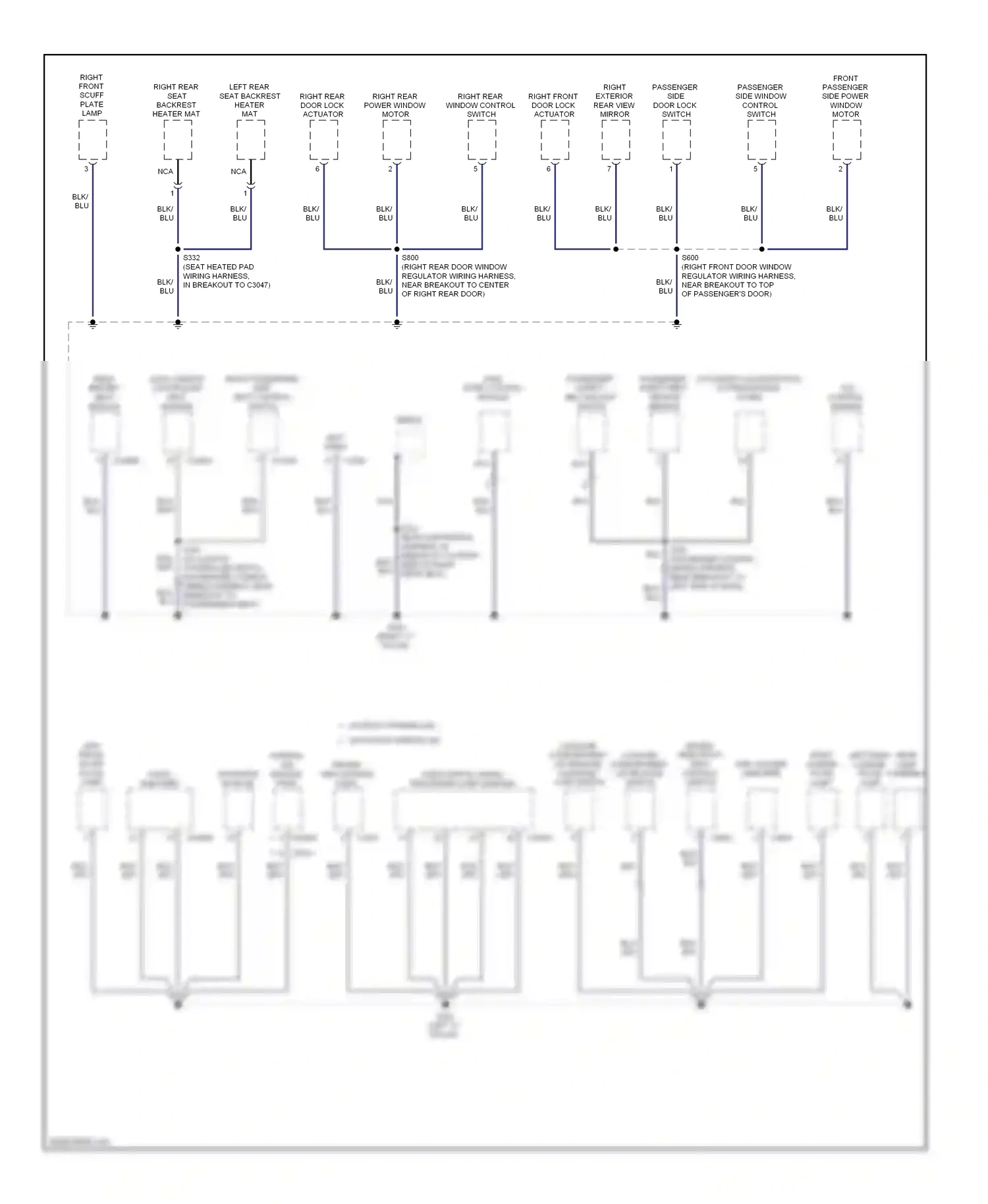 Lincoln MKS I (2008-2012) occupant classification system module (ocsm) wiring diagram  (1 of 3)