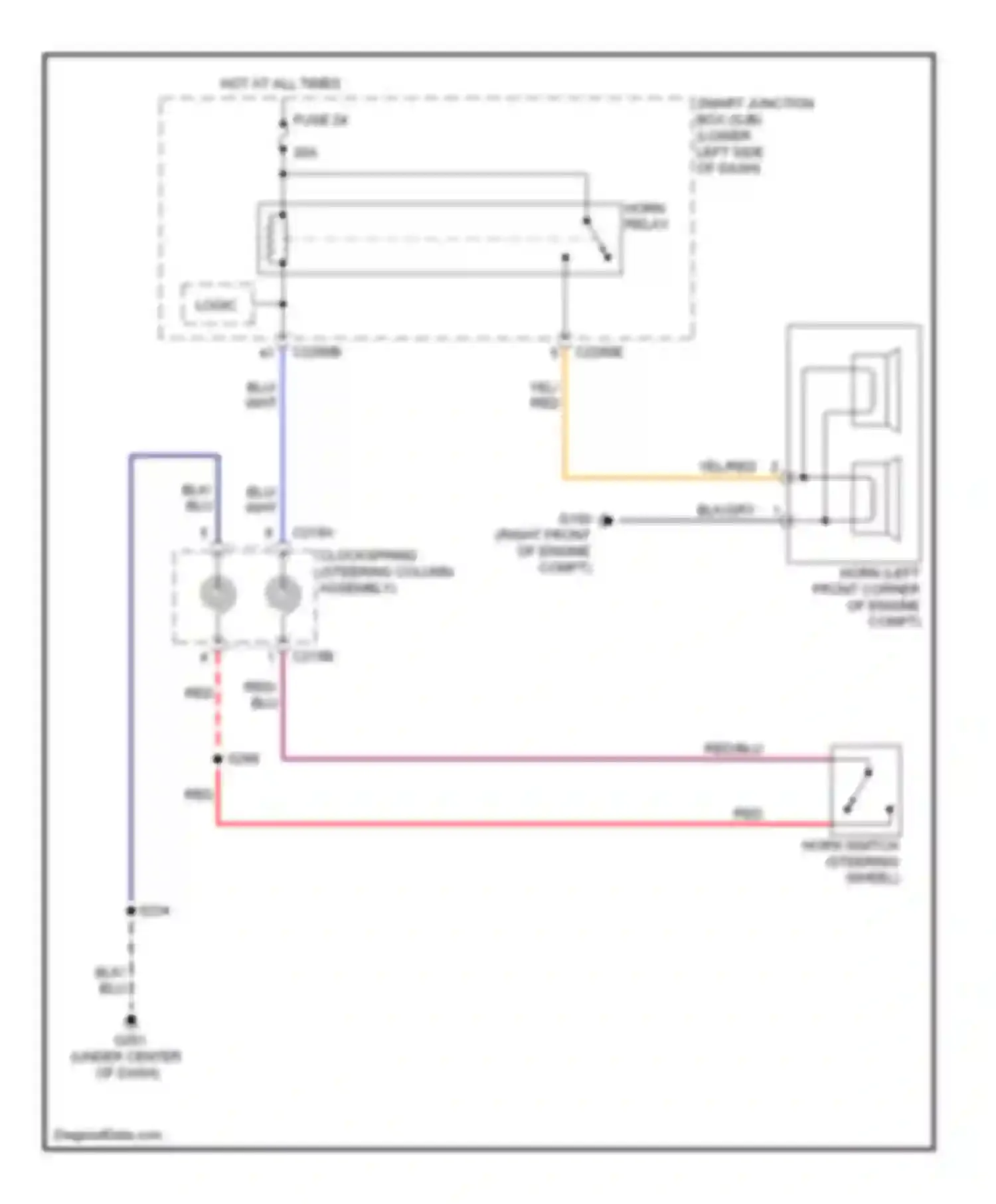 MKT Lincoln I (2009-2012): Horn circuit