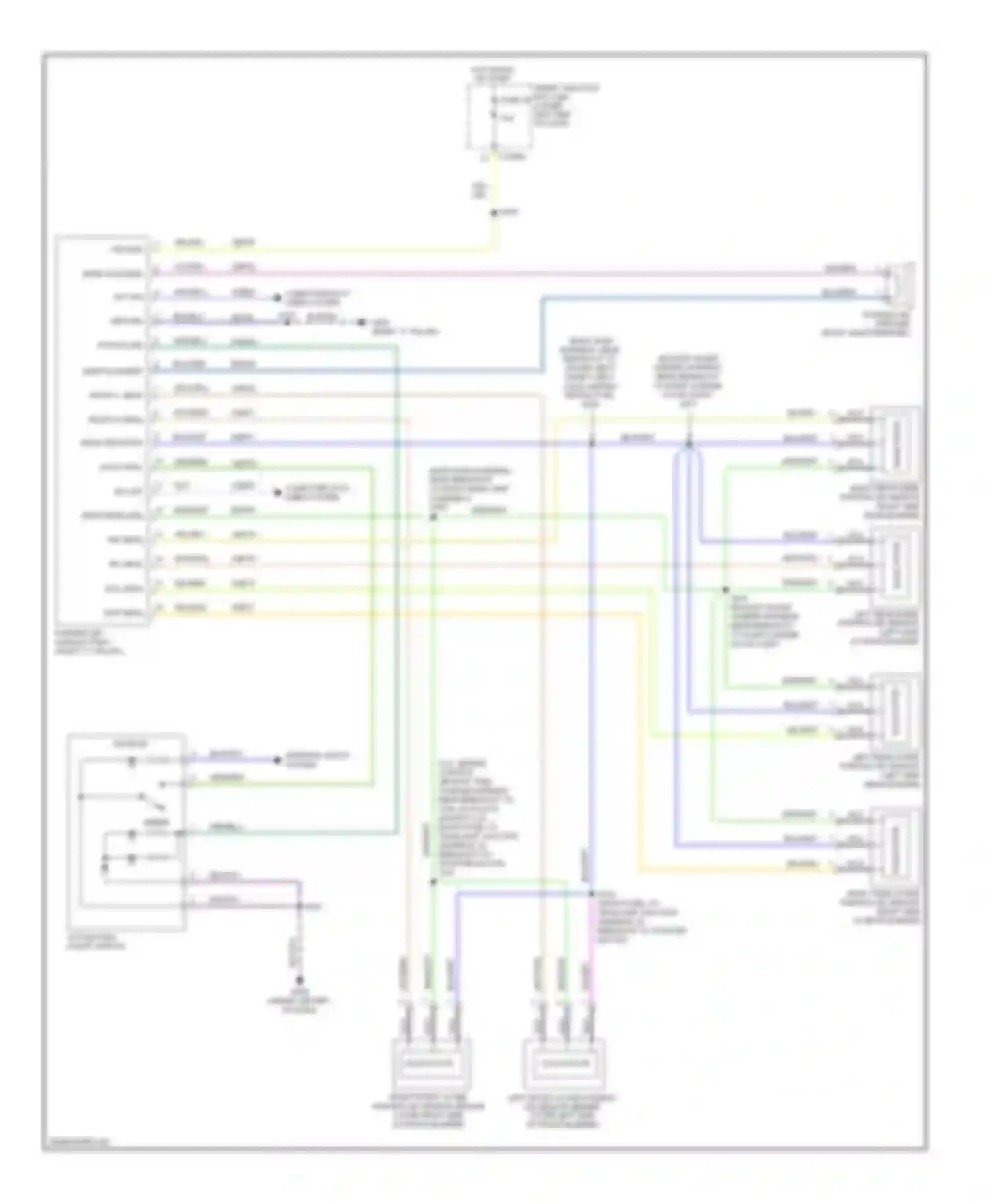 MKT Lincoln I (2009-2012): Parking assistant circuit