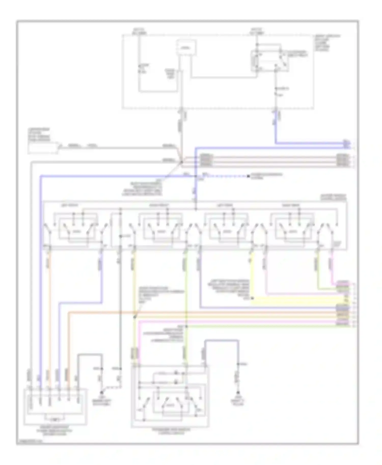 MKT Lincoln I (2009-2012): Power windows circuit (1 of 2)