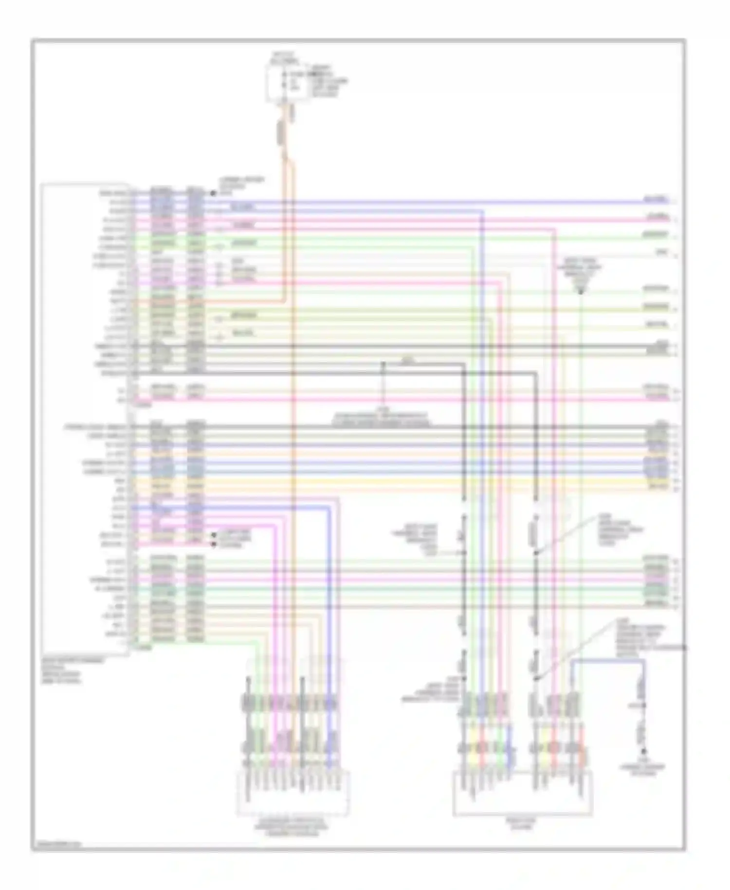 MKT Lincoln I (2009-2012): Rear entertainment radio circuit (1 of 2)