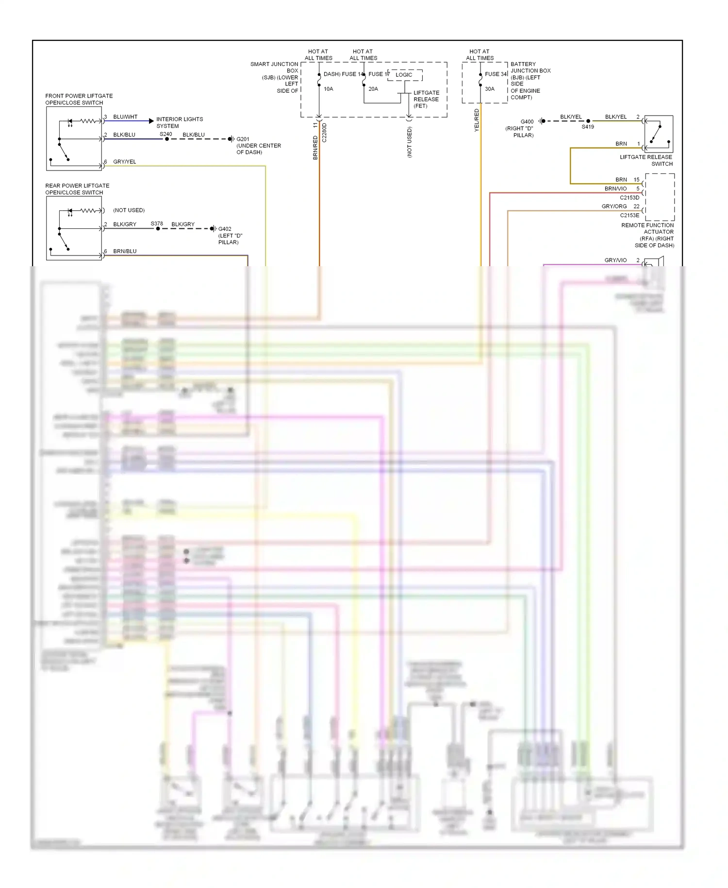Lincoln MKT I (2009-2012) chime rtn encoder sig 2 encoder sig 1 wiring diagram  (1 of 1)