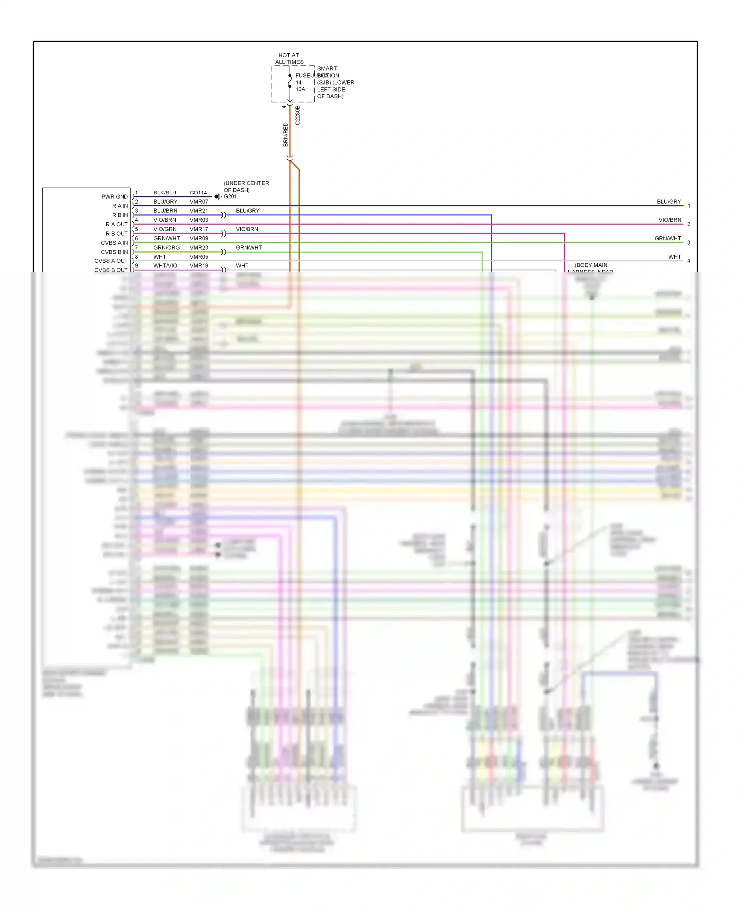 Lincoln MKT I (2009-2012) computer data lines system wiring diagram  (46 of 53)