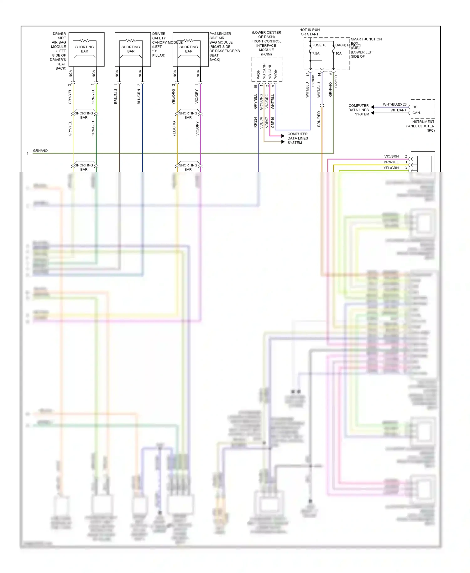 Lincoln MKT I (2009-2012) computer data lines system wiring diagram  (50 of 53)