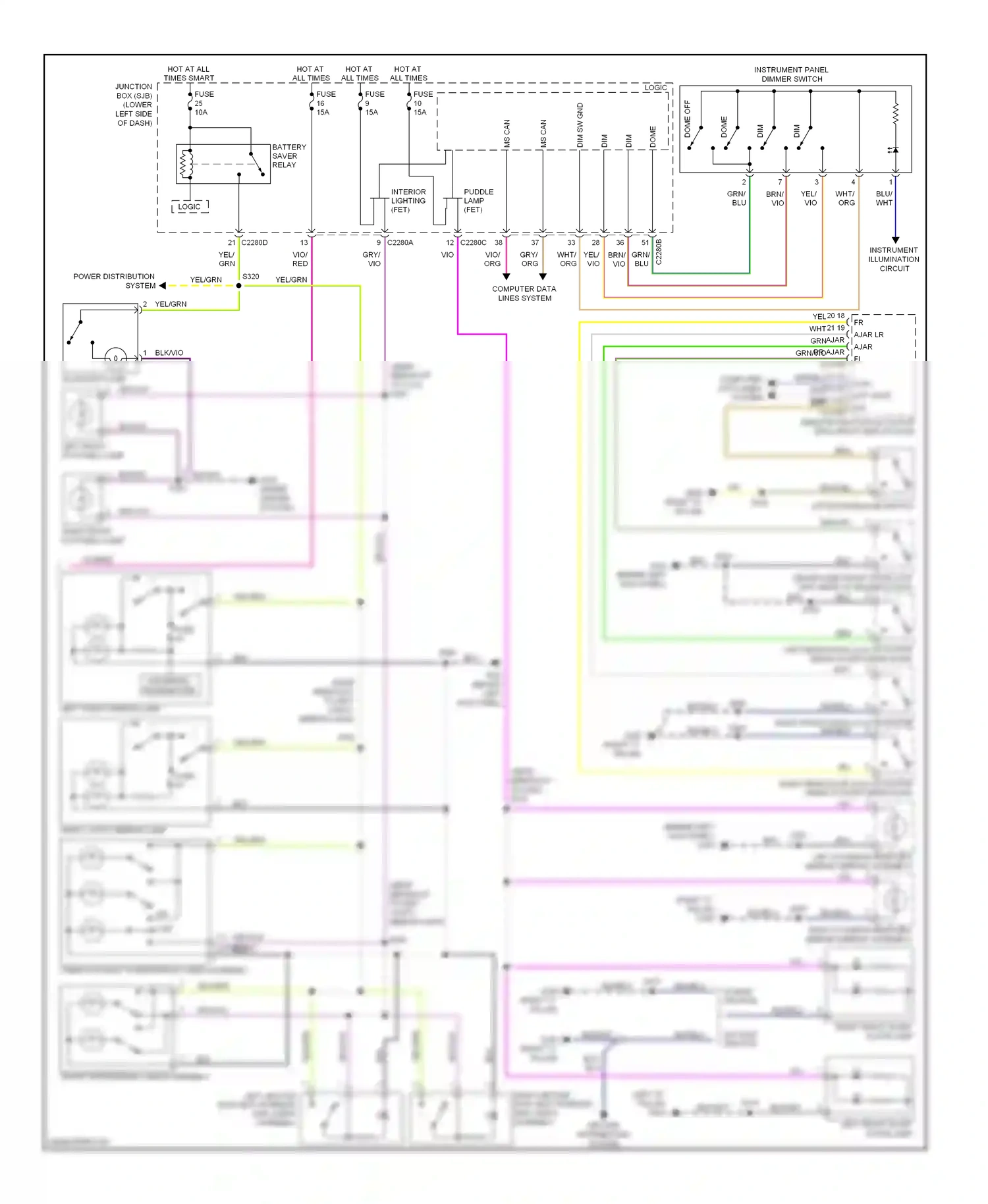 Lincoln MKT I (2009-2012) computer data lines system wiring diagram  (23 of 53)