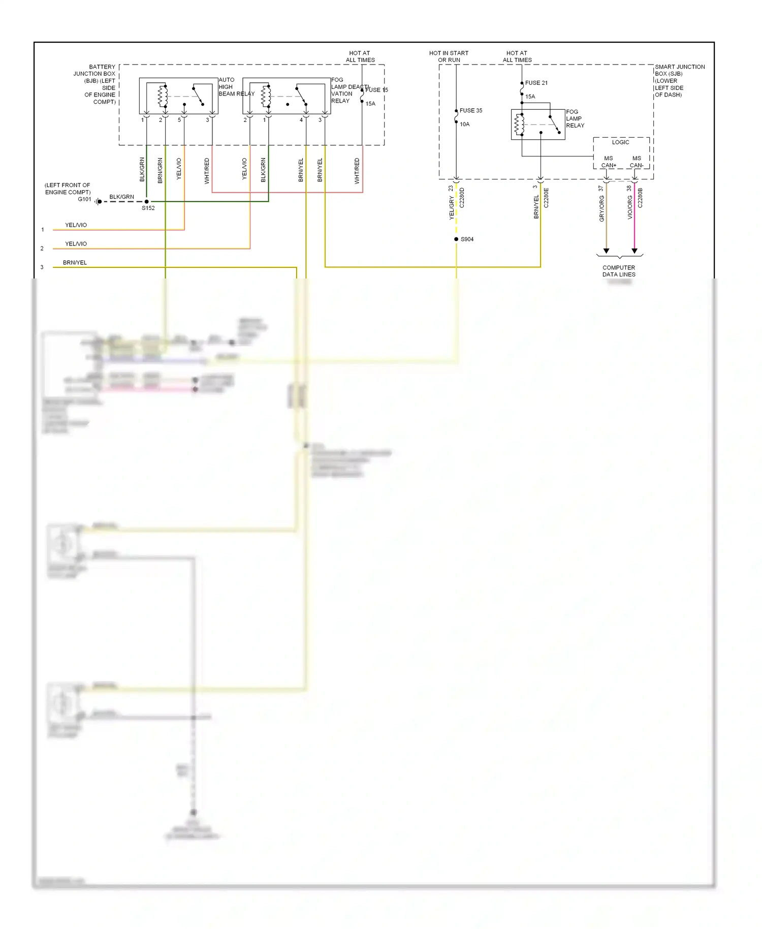 Lincoln MKT I (2009-2012) computer data lines system wiring diagram  (15 of 53)