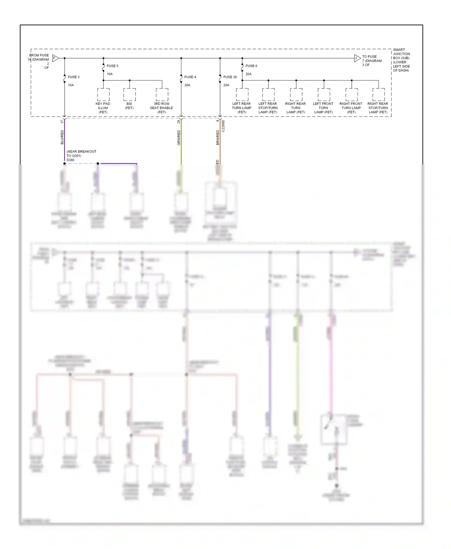 Lincoln MKT I (2009-2012) control module wiring diagram  (1 of 2)