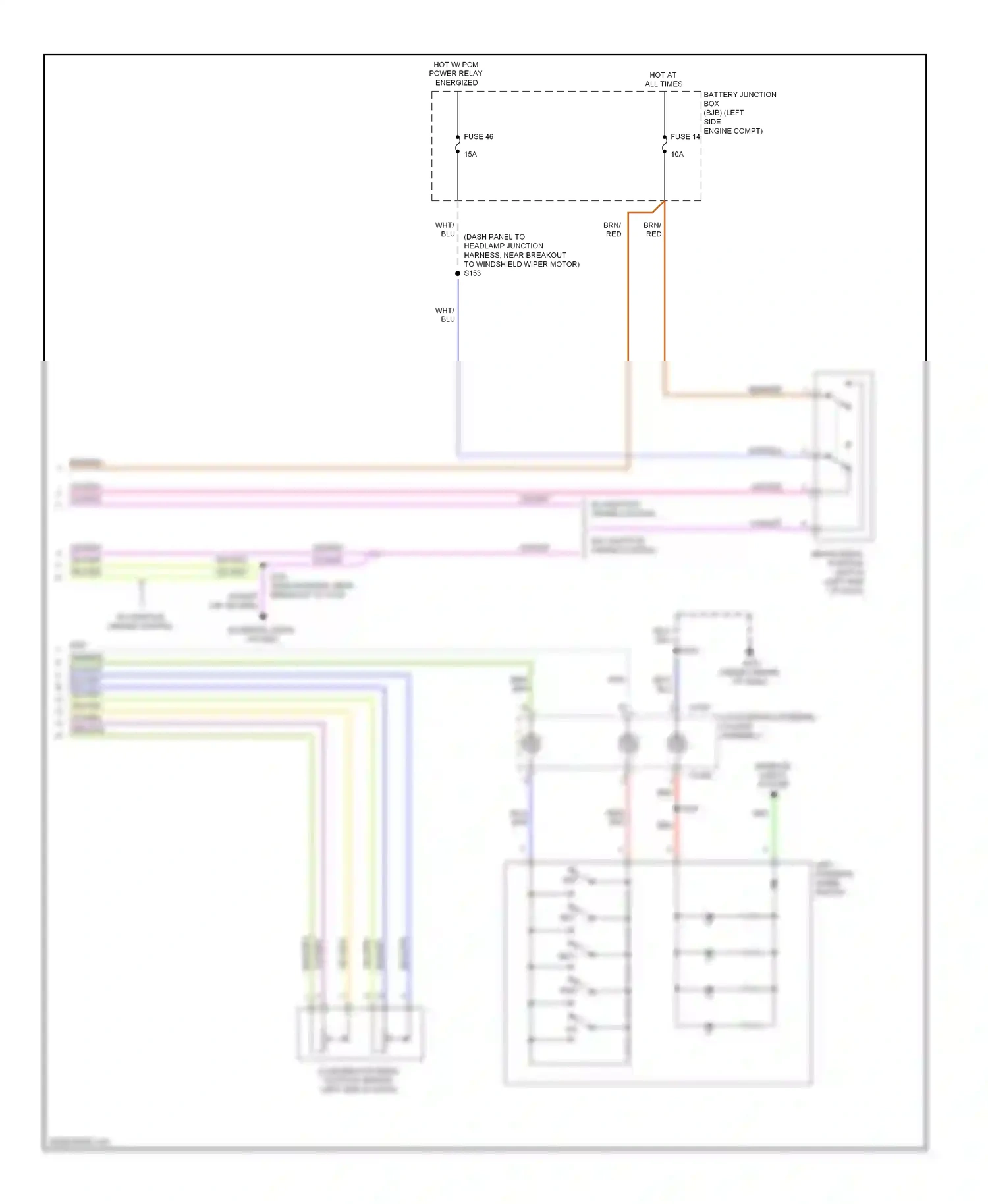 Lincoln MKT I (2009-2012) engine compt) wiring diagram  (1 of 2)