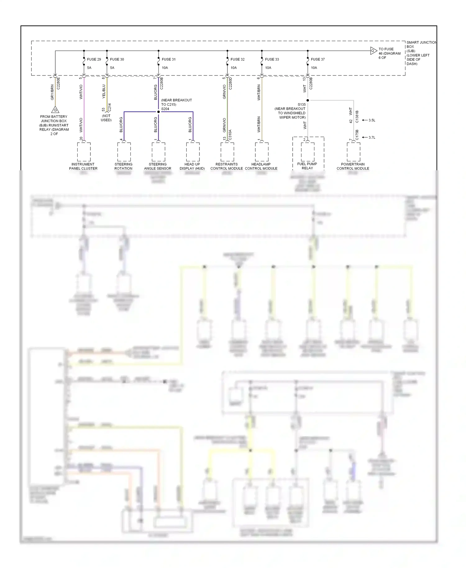 Lincoln MKT I (2009-2012) occupant classification system module (ocsm) wiring diagram  (2 of 2)