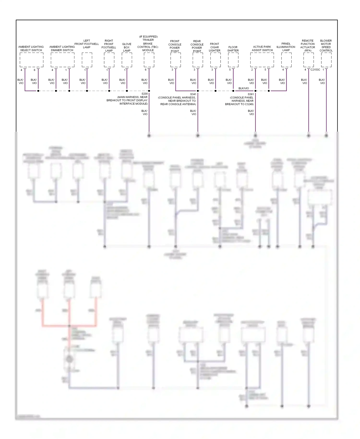 Lincoln MKT I (2009-2012) remote function actuator (retm) wiring diagram  (1 of 1)