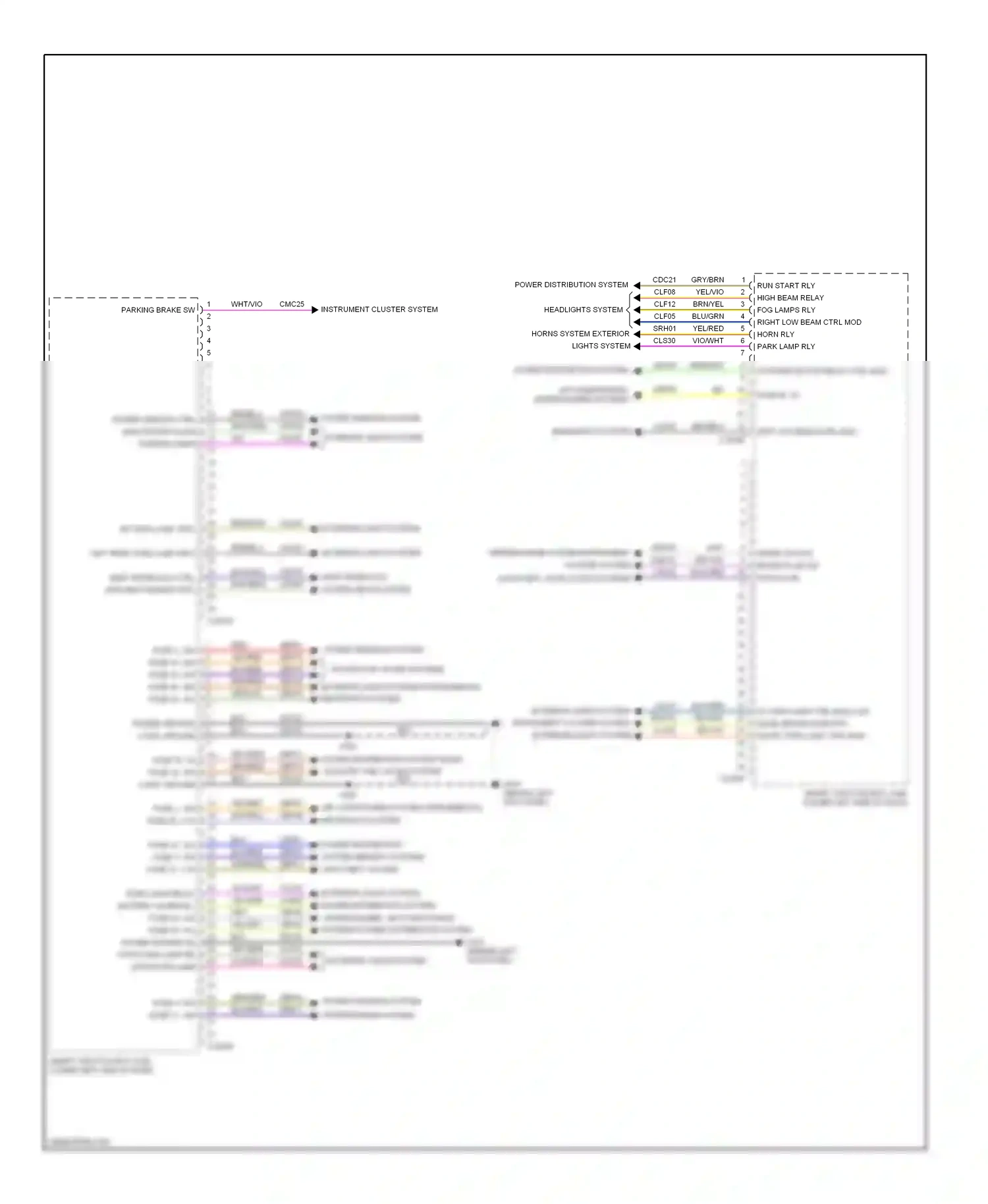 Lincoln MKT I (2009-2012) shift interlock system seats system wiring diagram  (1 of 1)