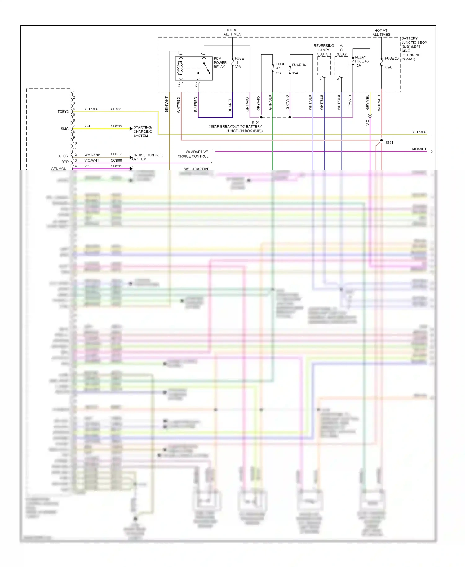 Lincoln MKT I (2009-2012) up shift down shift wiring diagram  (1 of 1)