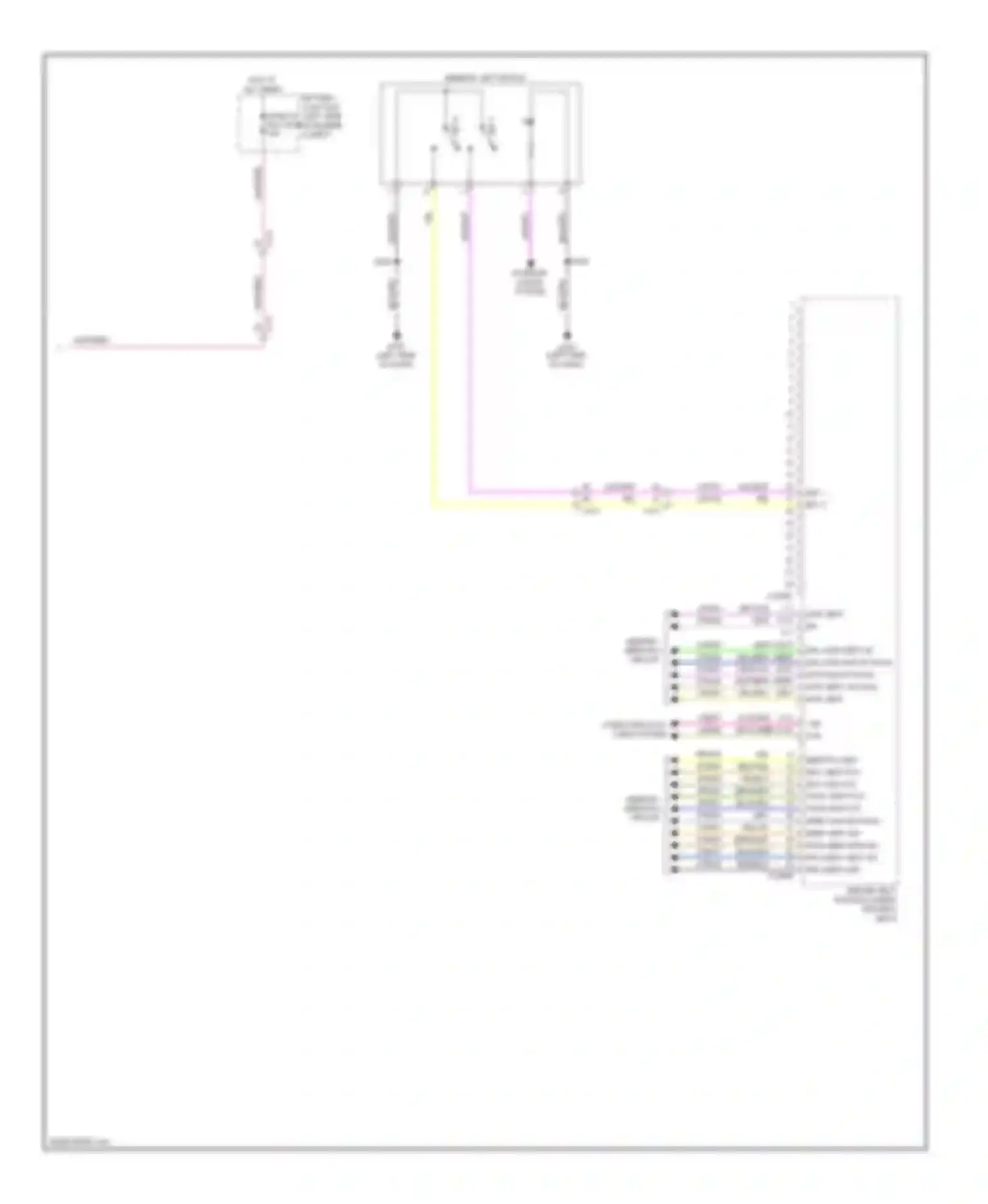 Wiring diagram battery junction for Lincoln MKX I facelift (2010-2015) (3 of 4)
