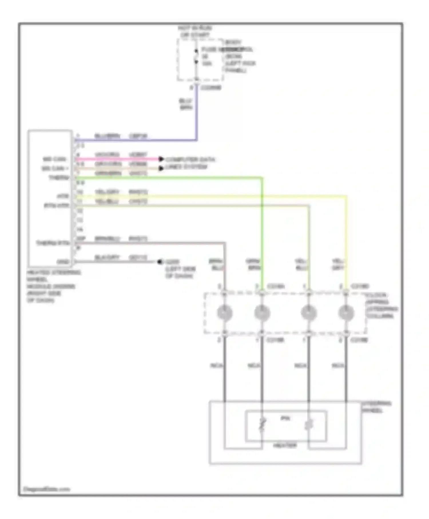 Wiring diagram body control for Lincoln MKX I facelift (2010-2015) (3 of 5)