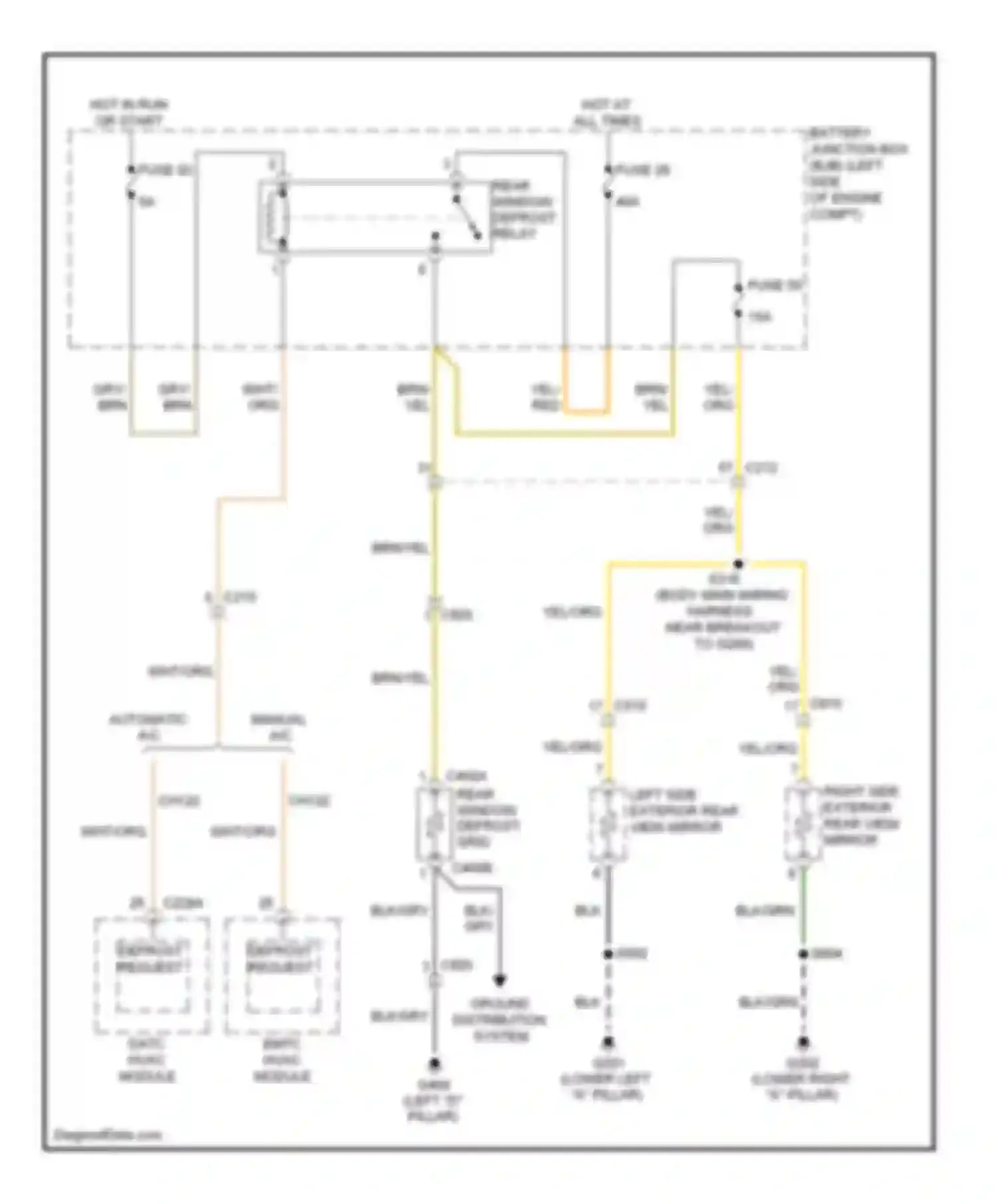 Wiring diagram brn for Lincoln MKX I facelift (2010-2015) (13 of 57)