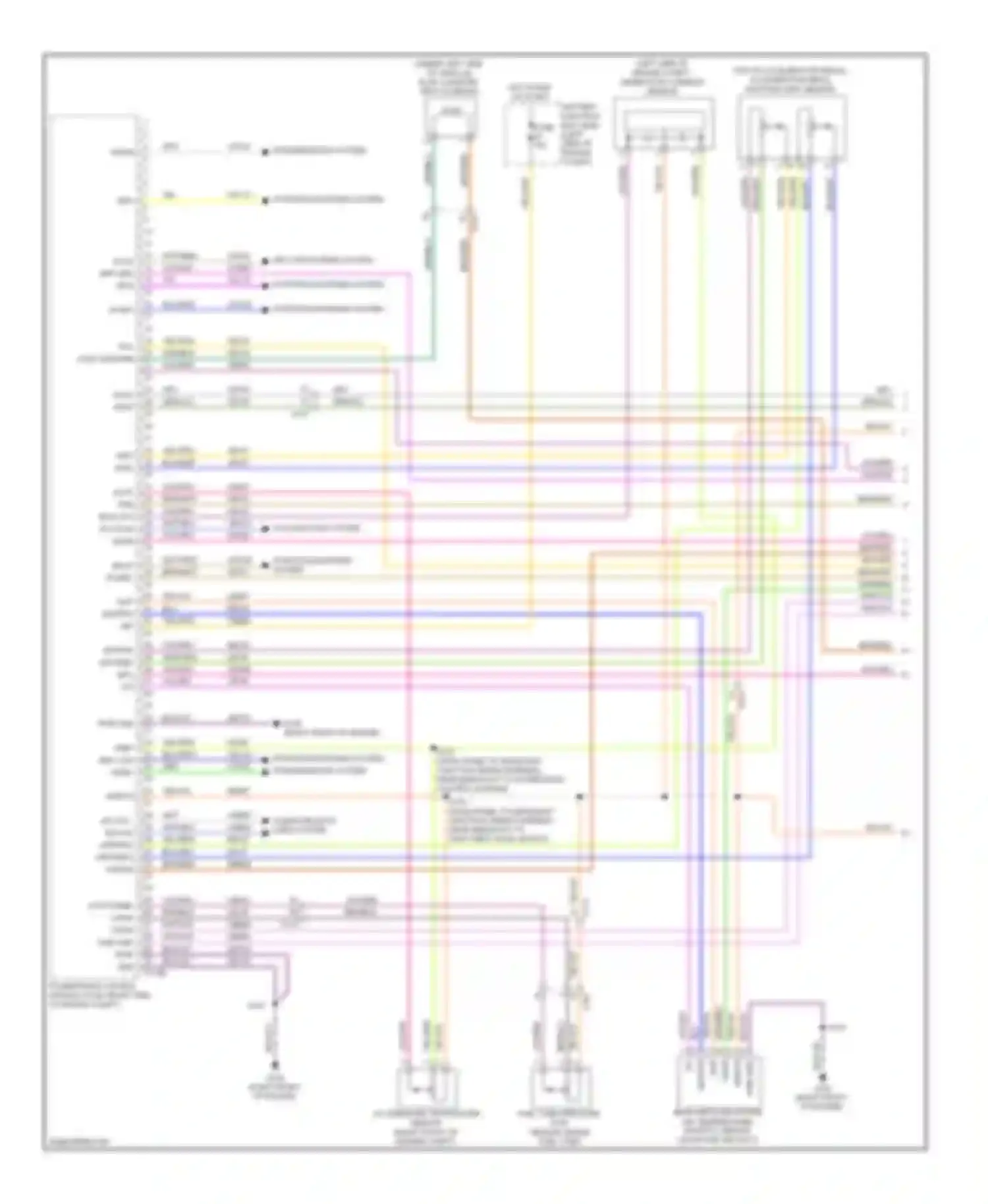 Wiring diagram cooling fans system for Lincoln MKX I facelift (2010-2015) (1 of 1)