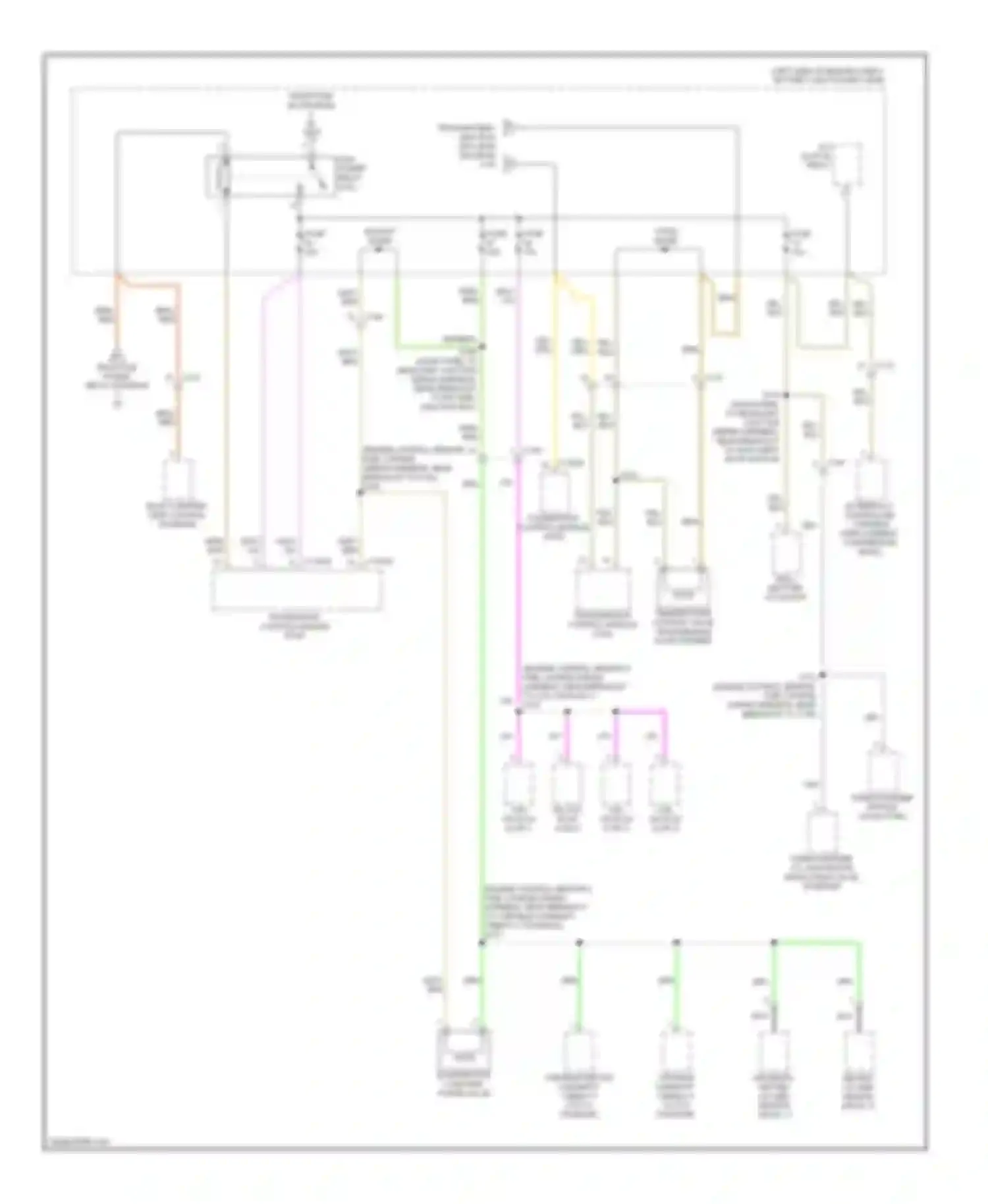 Wiring diagram (dash panel to headlight junction for Lincoln MKX I facelift (2010-2015) (1 of 2)