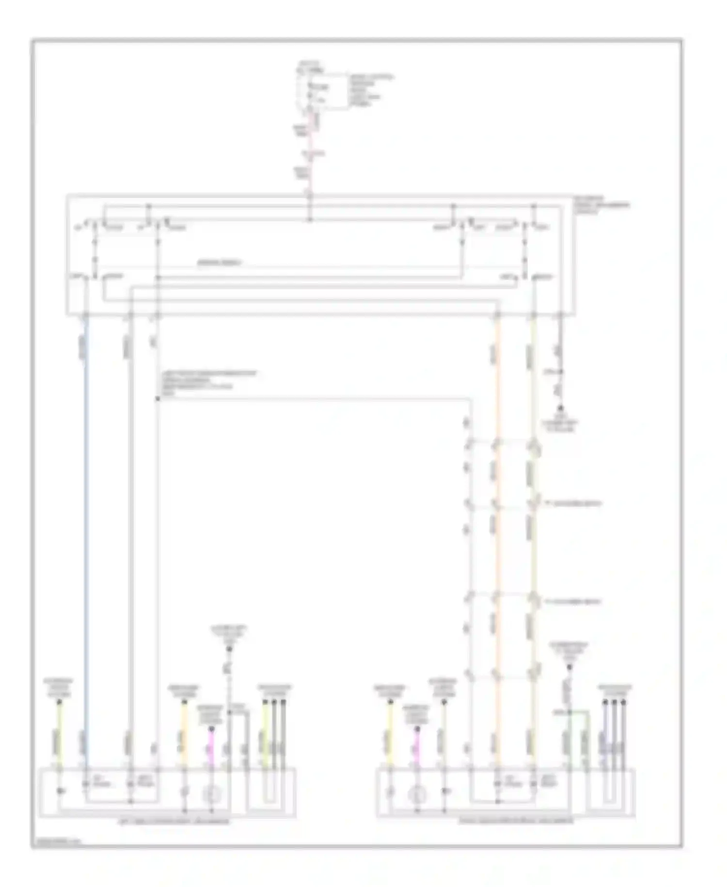 Wiring diagram exterior rear view mirror switch for Lincoln MKX I facelift (2010-2015) (2 of 2)