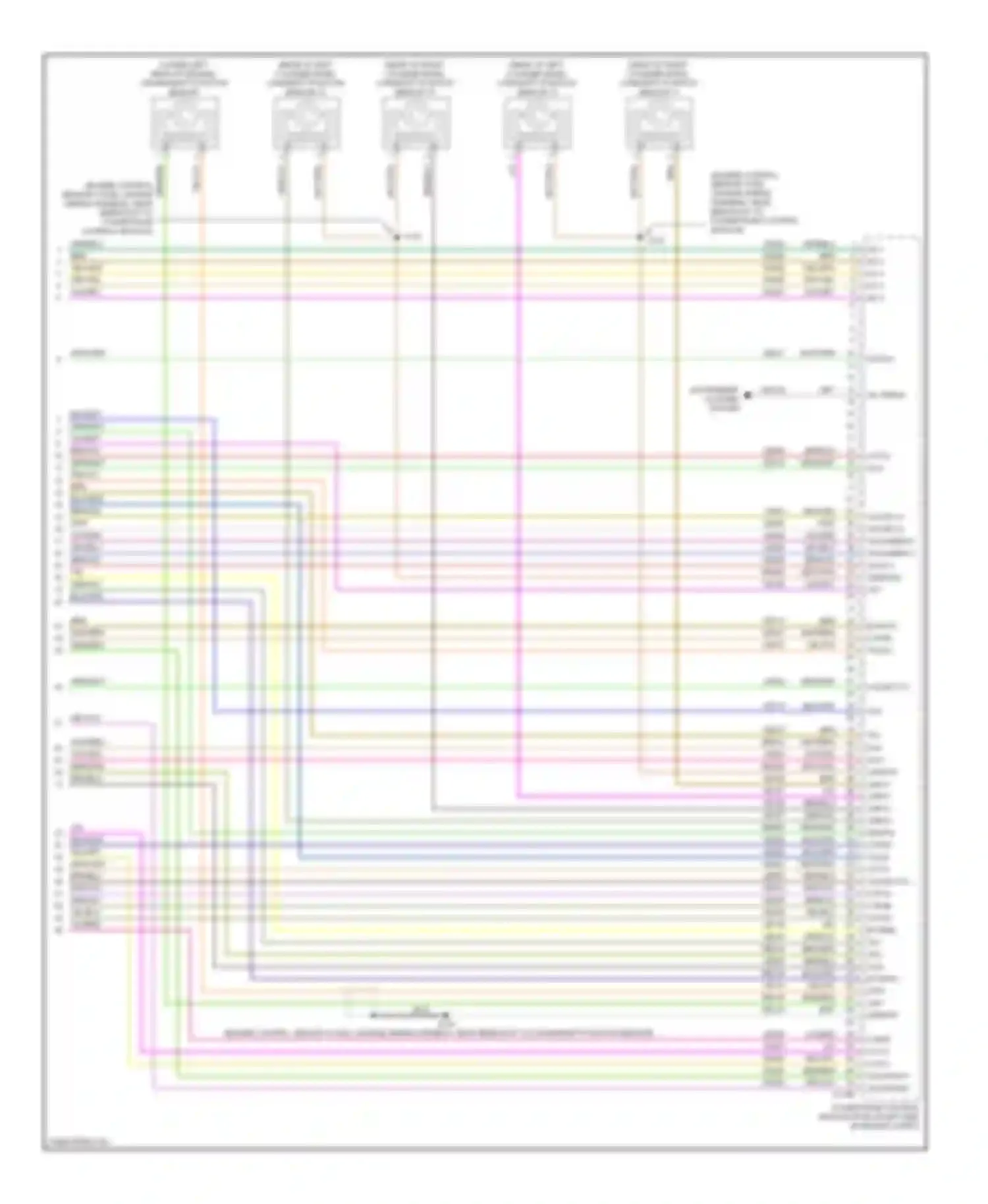 Wiring diagram harness, near breakout to powertrain control module) for Lincoln MKX I facelift (2010-2015) (1 of 1)