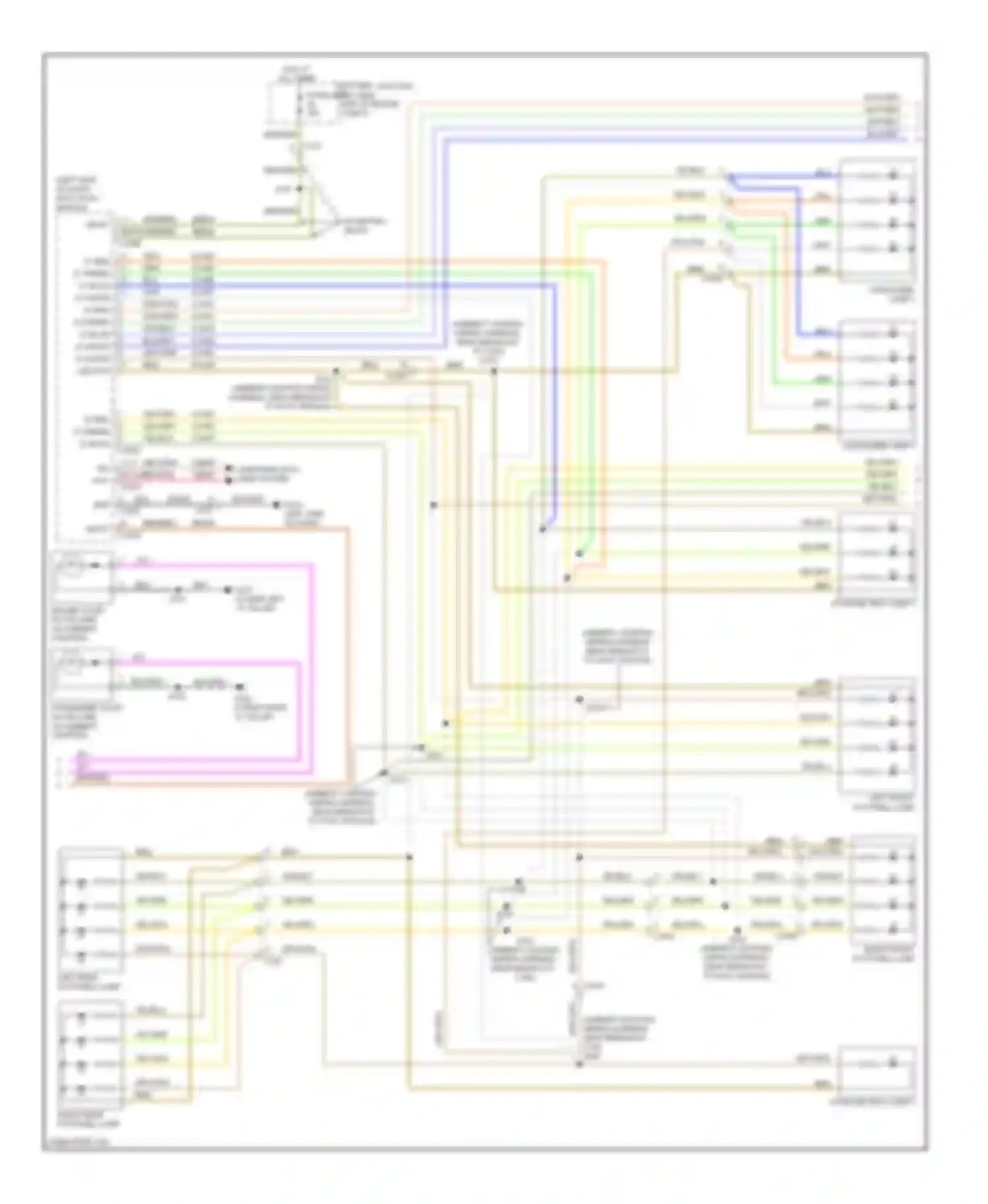 Wiring diagram left front footwell lamp for Lincoln MKX I facelift (2010-2015) (1 of 1)