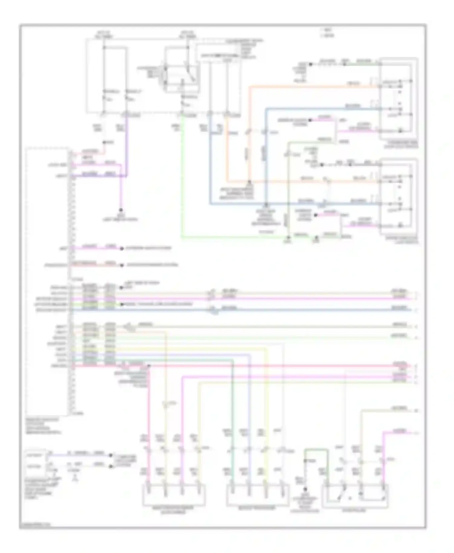 Wiring diagram lower right for Lincoln MKX I facelift (2010-2015) (1 of 2)