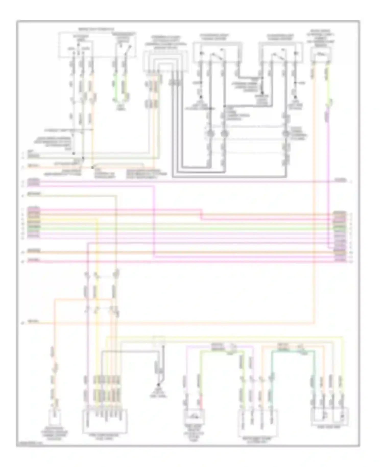 Wiring diagram (main wiring harness, for Lincoln MKX I facelift (2010-2015) (2 of 2)