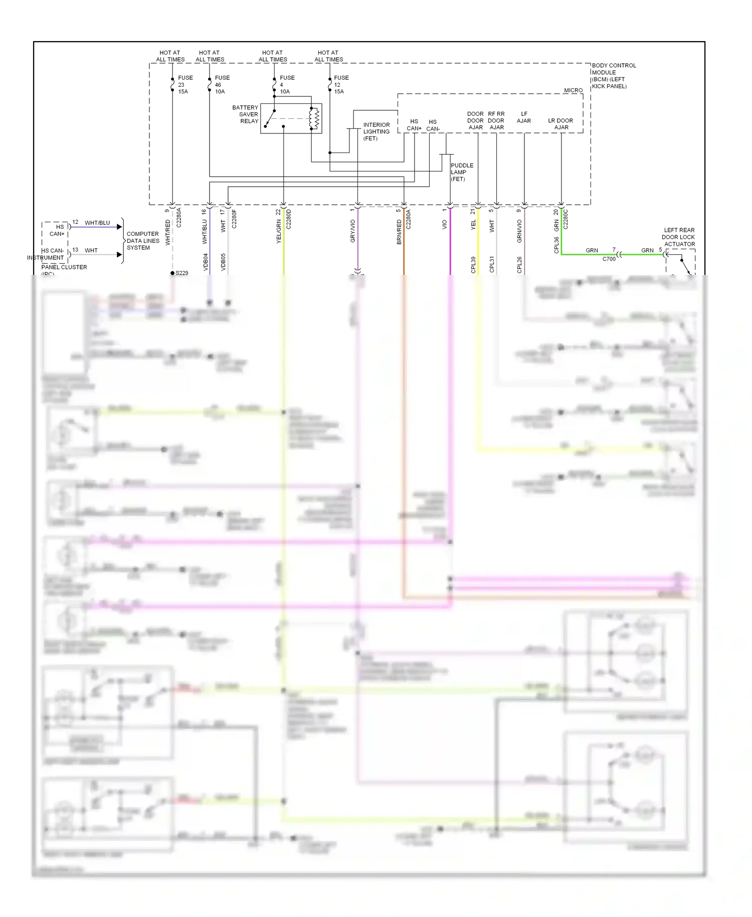 Lincoln MKX I facelift (2010-2015) micro - wiring diagram  (11 of 26)