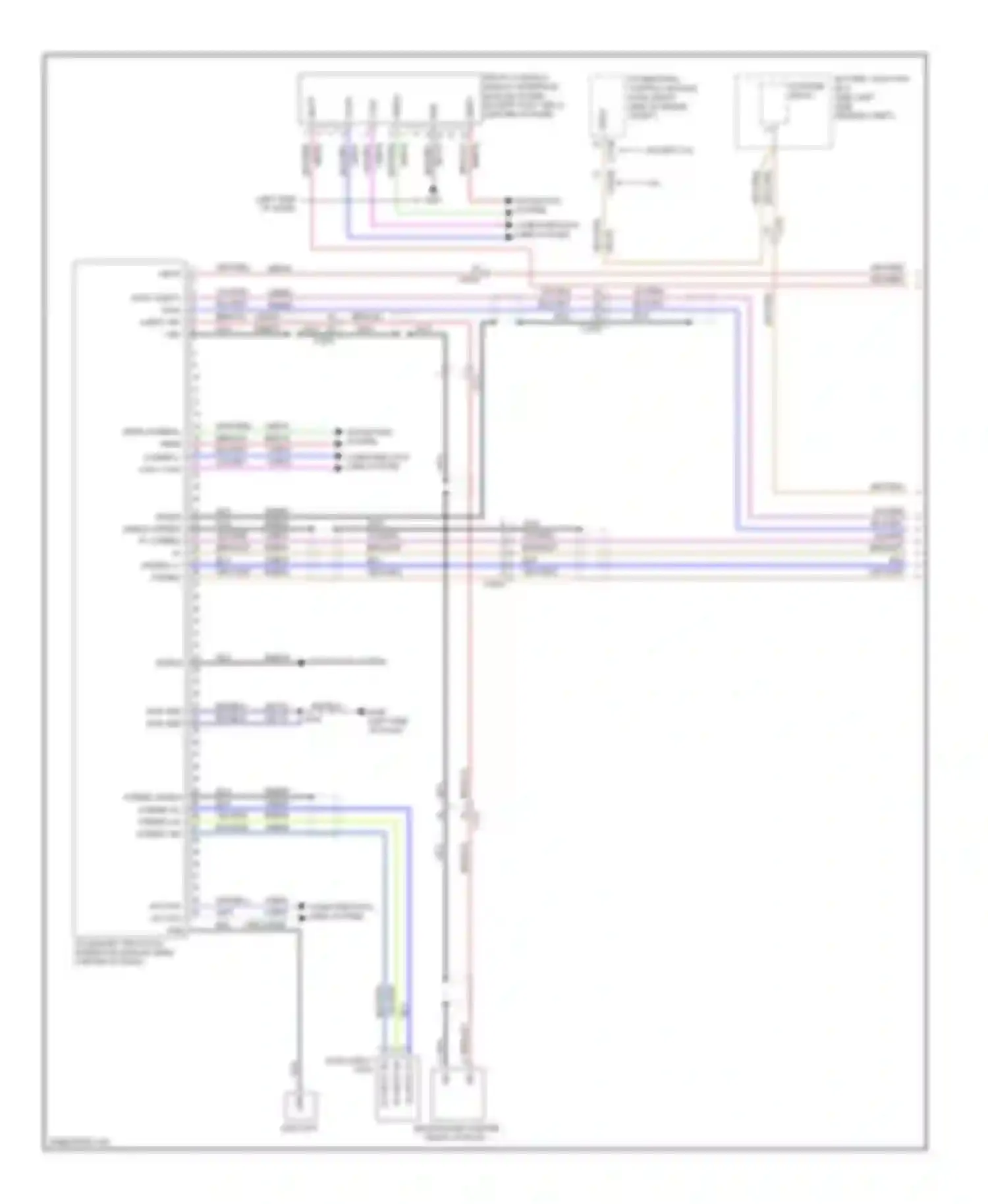 Wiring diagram shield shield stereo r + stereo r - stereo l + stereo l - for Lincoln MKX I facelift (2010-2015) (1 of 1)