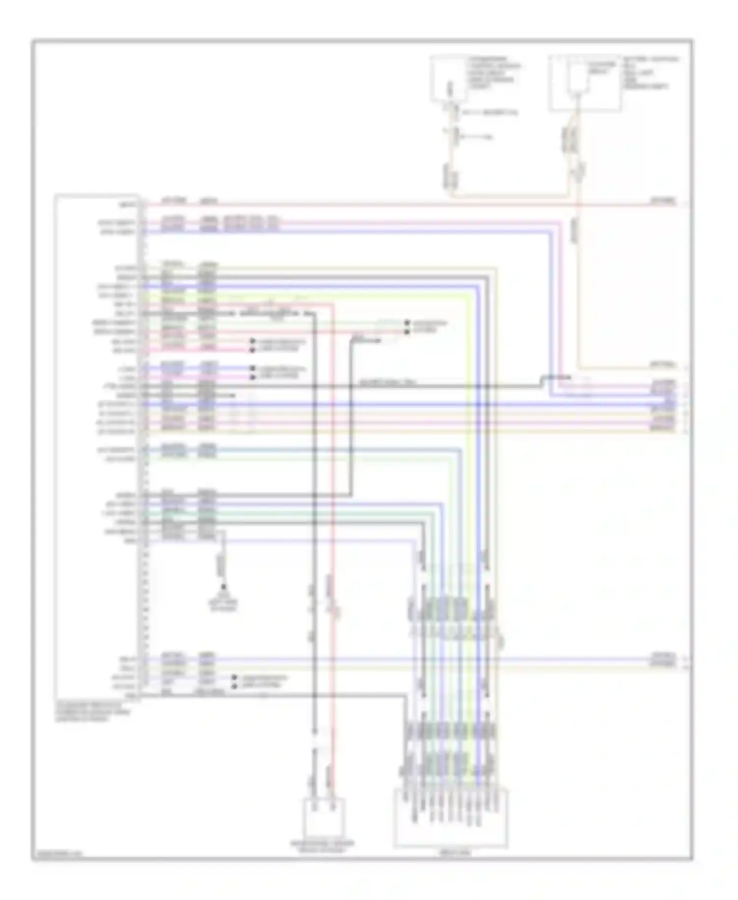 Wiring diagram sync alert+ sync alert- for Lincoln MKX I facelift (2010-2015) (1 of 1)