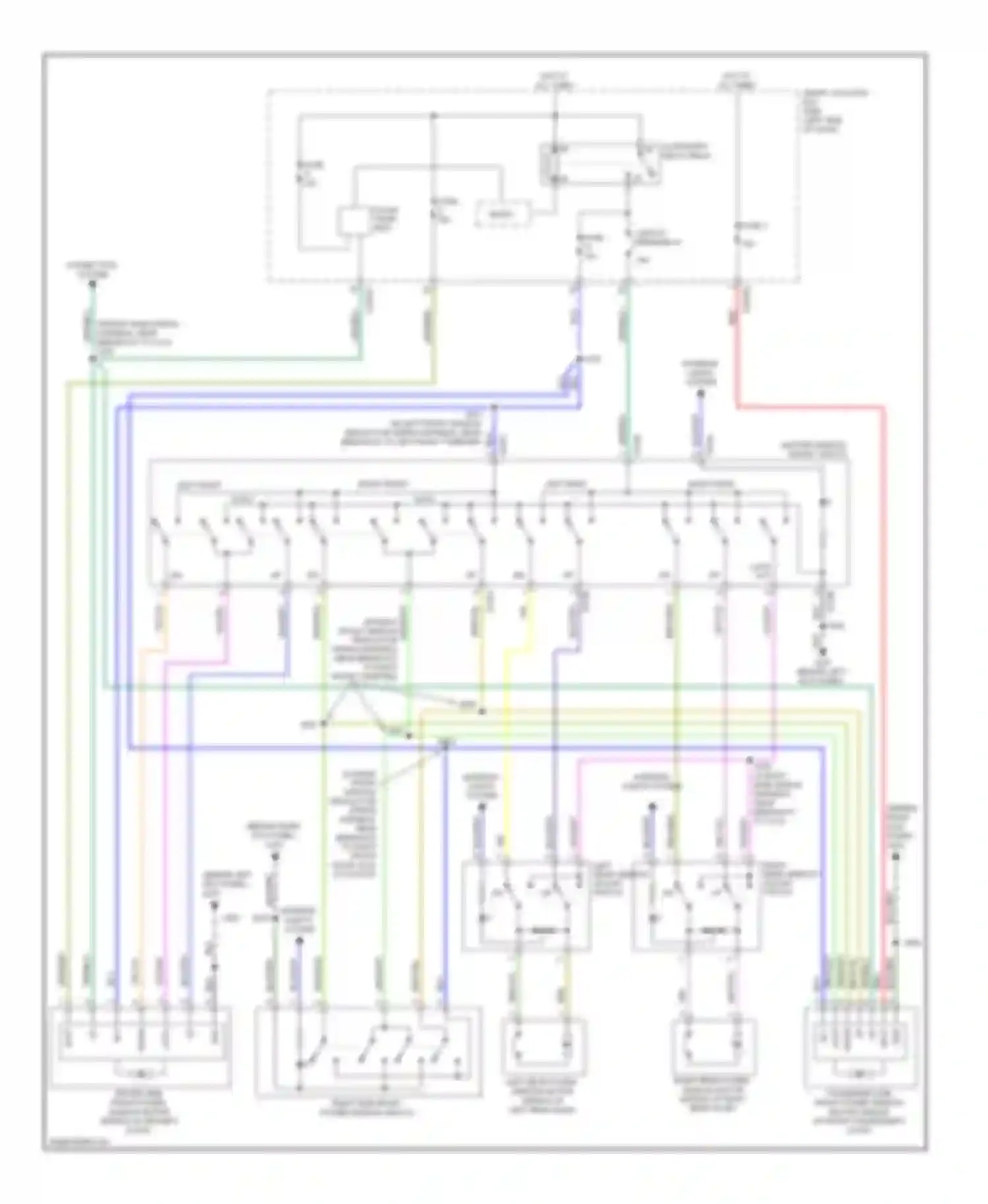MKX Lincoln I (2006-2010): Power windows circuit