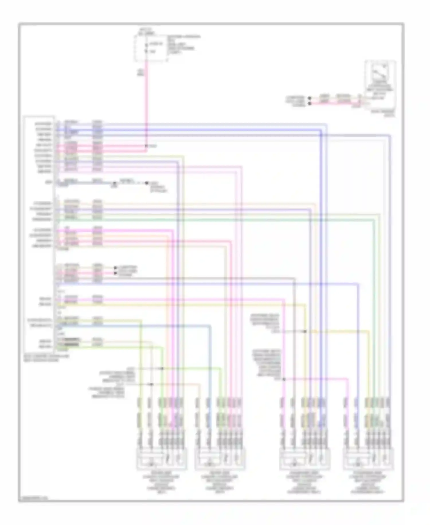 Wiring diagram blu/org for Lincoln MKX I (2006-2010) (11 of 26)