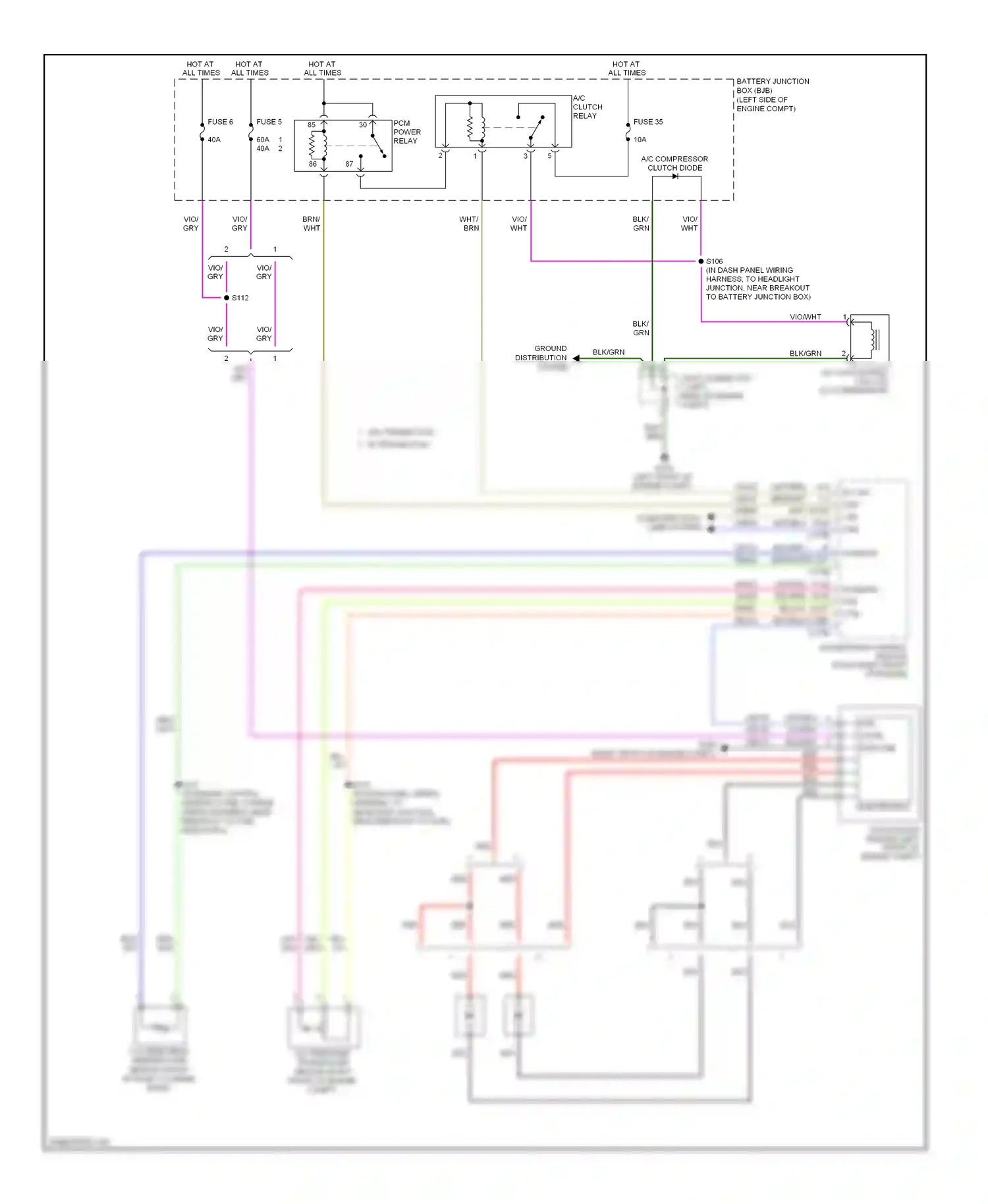 Lincoln MKX I (2006-2010) electronics wiring diagram  (1 of 4)