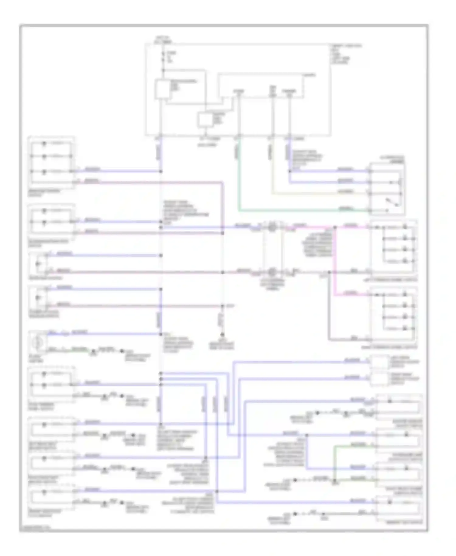 Wiring diagram memory set switch for Lincoln MKX I (2006-2010) (3 of 3)