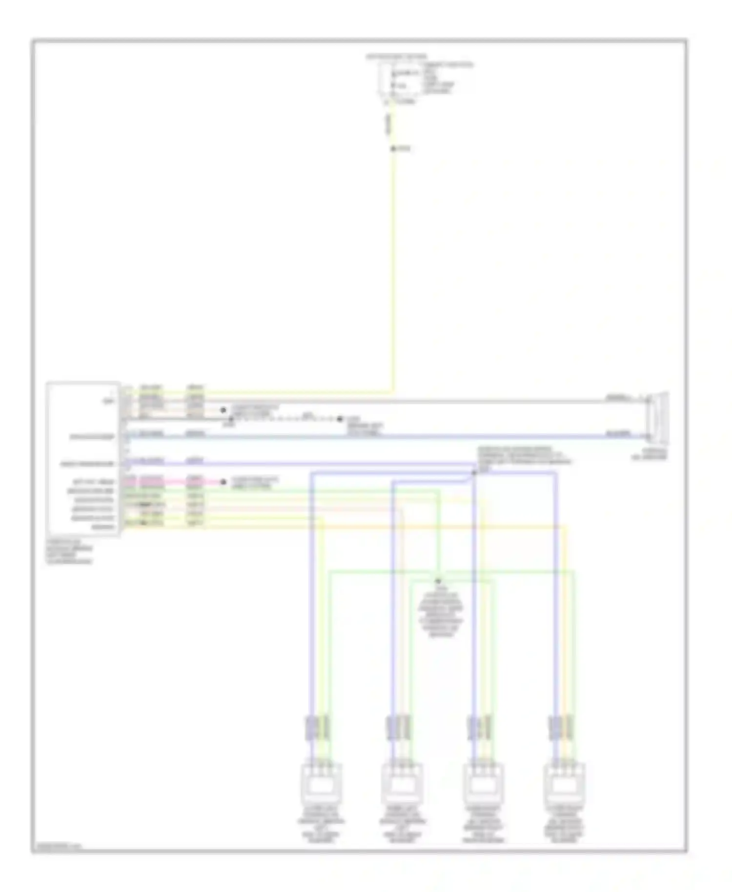 Wiring diagram rear sounder - for Lincoln MKX I (2006-2010) (1 of 1)