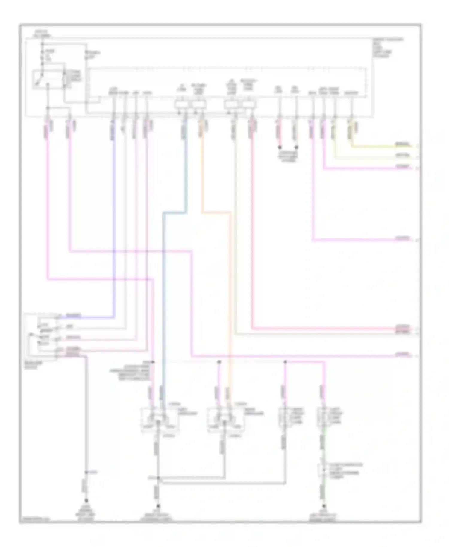 Wiring diagram right headlamp for Lincoln MKX I (2006-2010) (2 of 3)