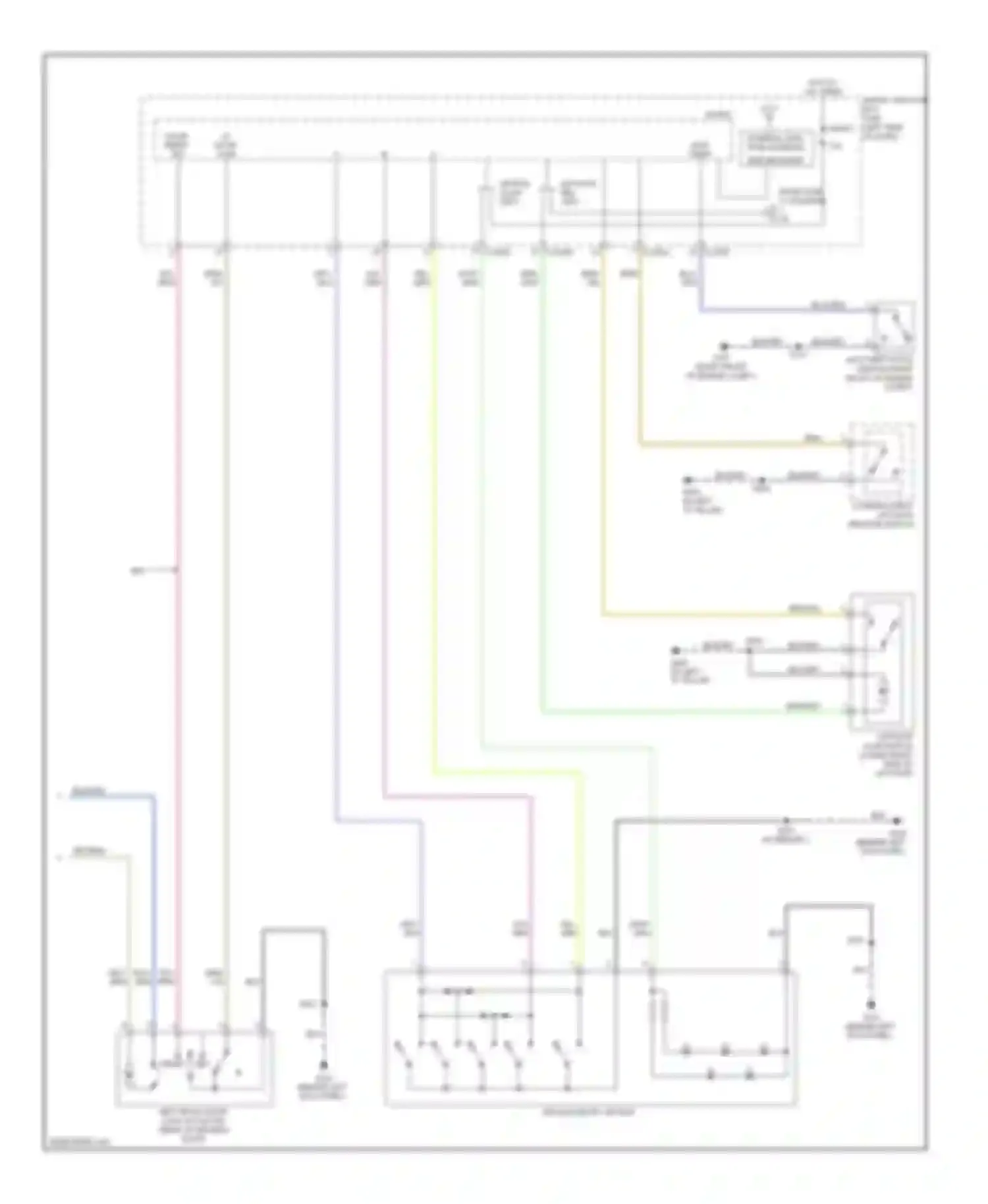 Wiring diagram w/ memory for Lincoln MKX I (2006-2010) (1 of 4)