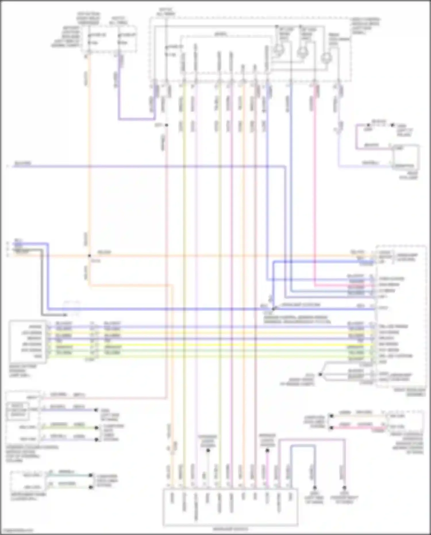 Wiring diagram drl led cathode for Lincoln MKX II (2015-2018) (4 of 4)