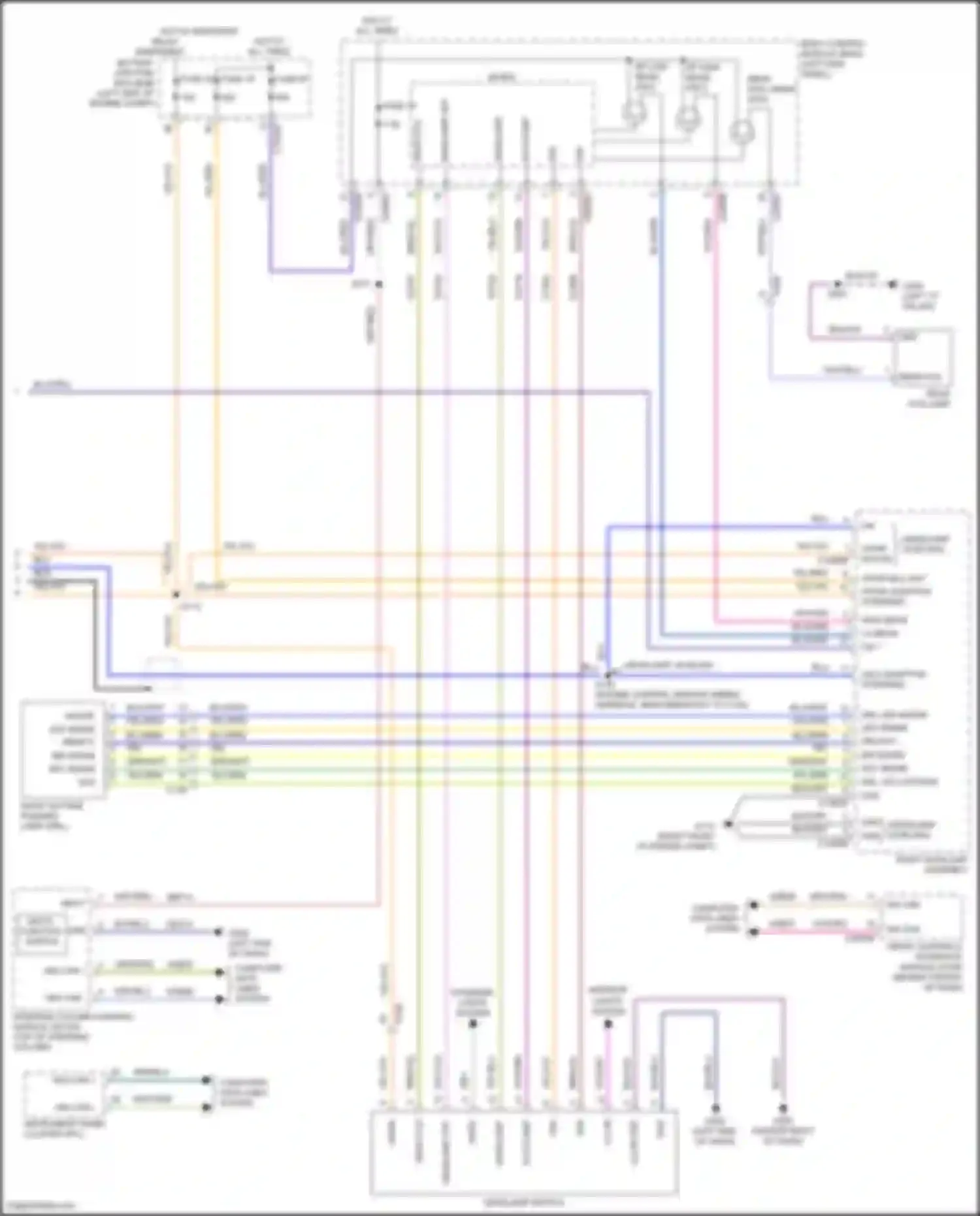 Wiring diagram drl/ntc- for Lincoln MKX II (2015-2018) (2 of 4)