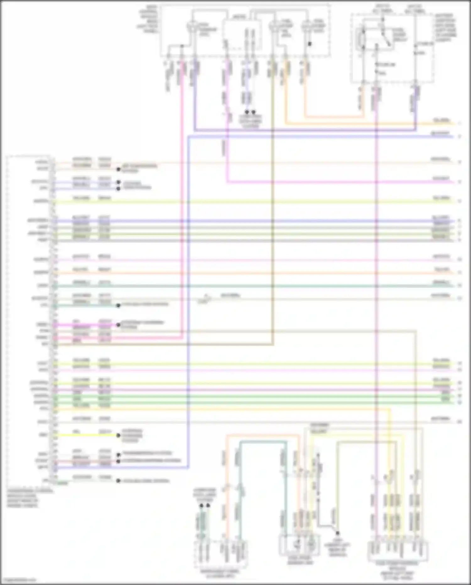 Wiring diagram fuel pump control module for Lincoln MKX II (2015-2018) (2 of 3)