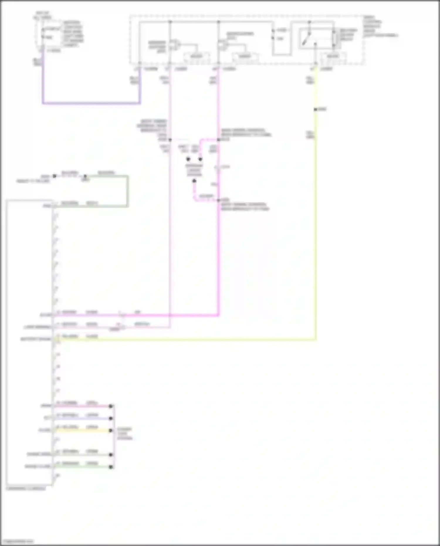 Wiring diagram fuse 1 for Lincoln MKX II (2015-2018) (4 of 9)