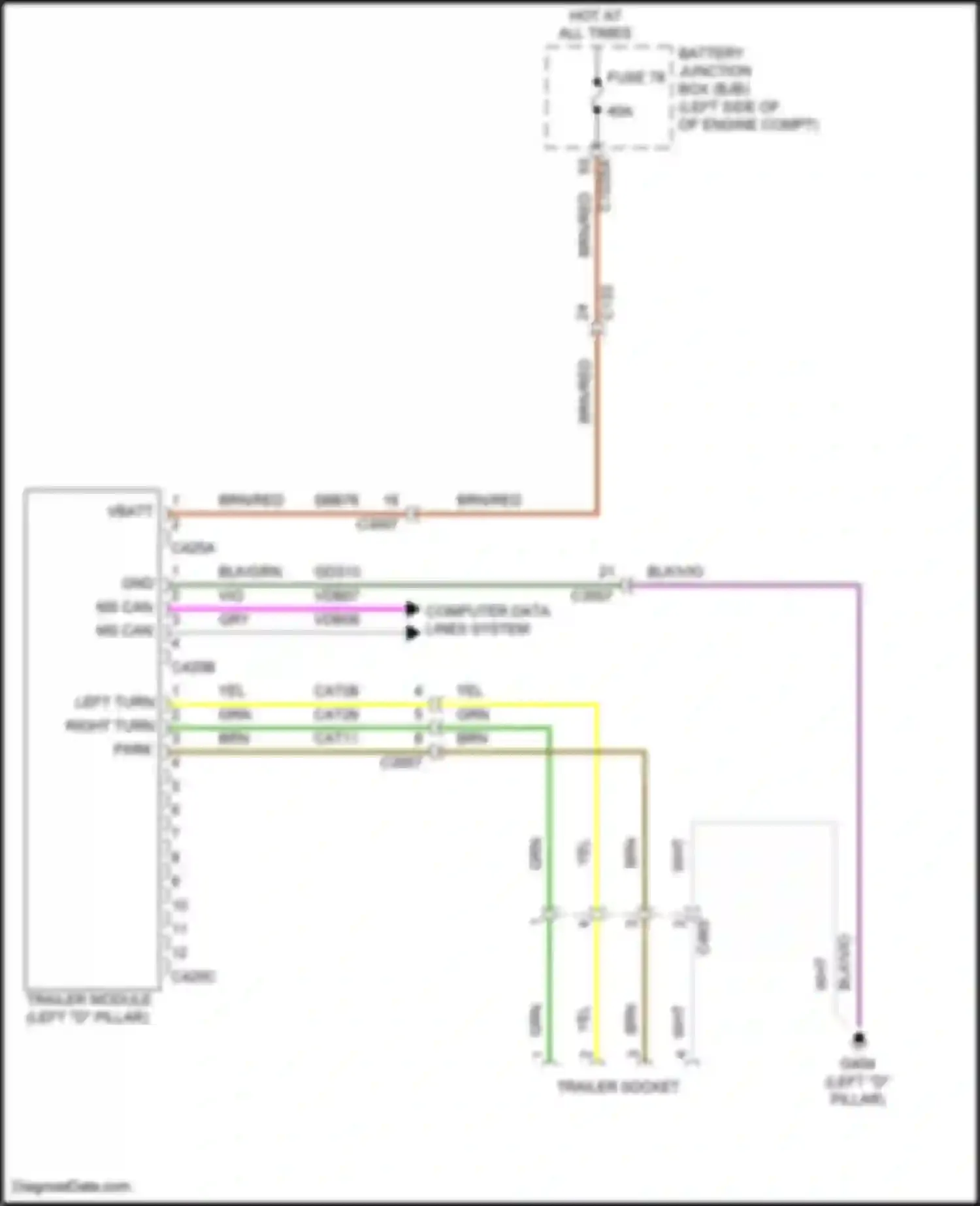 Wiring diagram gry for Lincoln MKX II (2015-2018) (40 of 70)