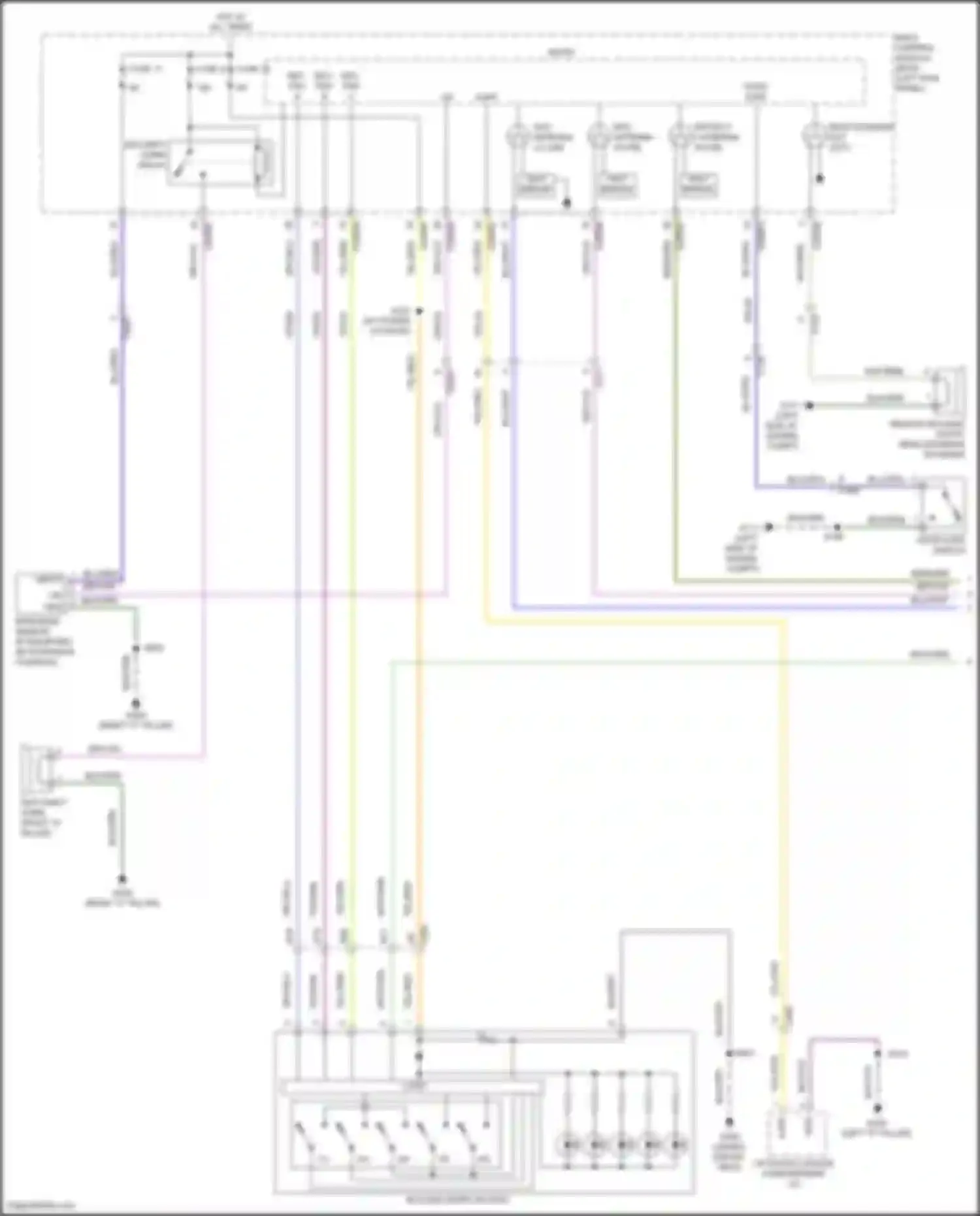 Wiring diagram keyless entry keypad for Lincoln MKX II (2015-2018) (1 of 4)