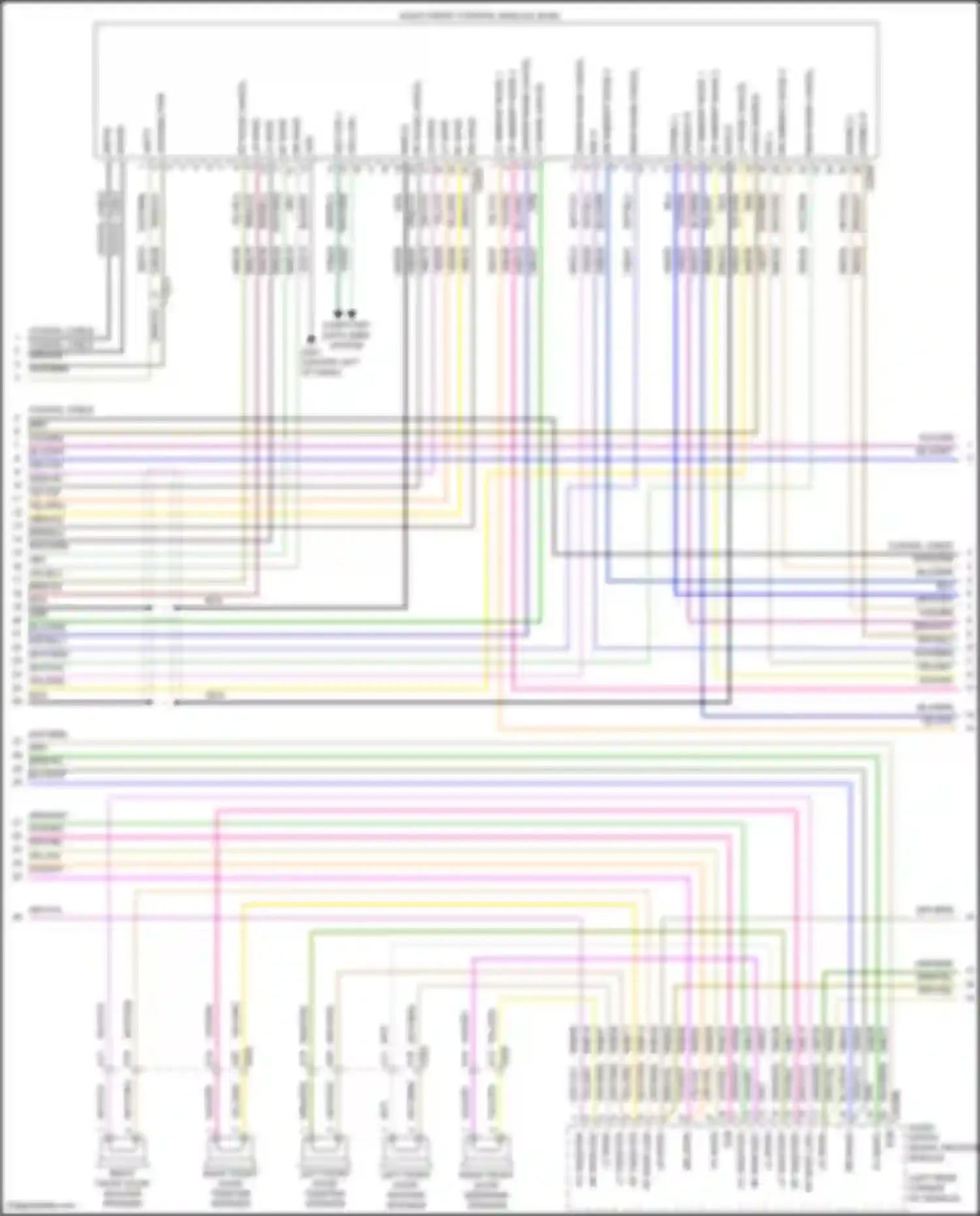 Wiring diagram left front door woofer speaker for Lincoln MKX II (2015-2018) (1 of 6)