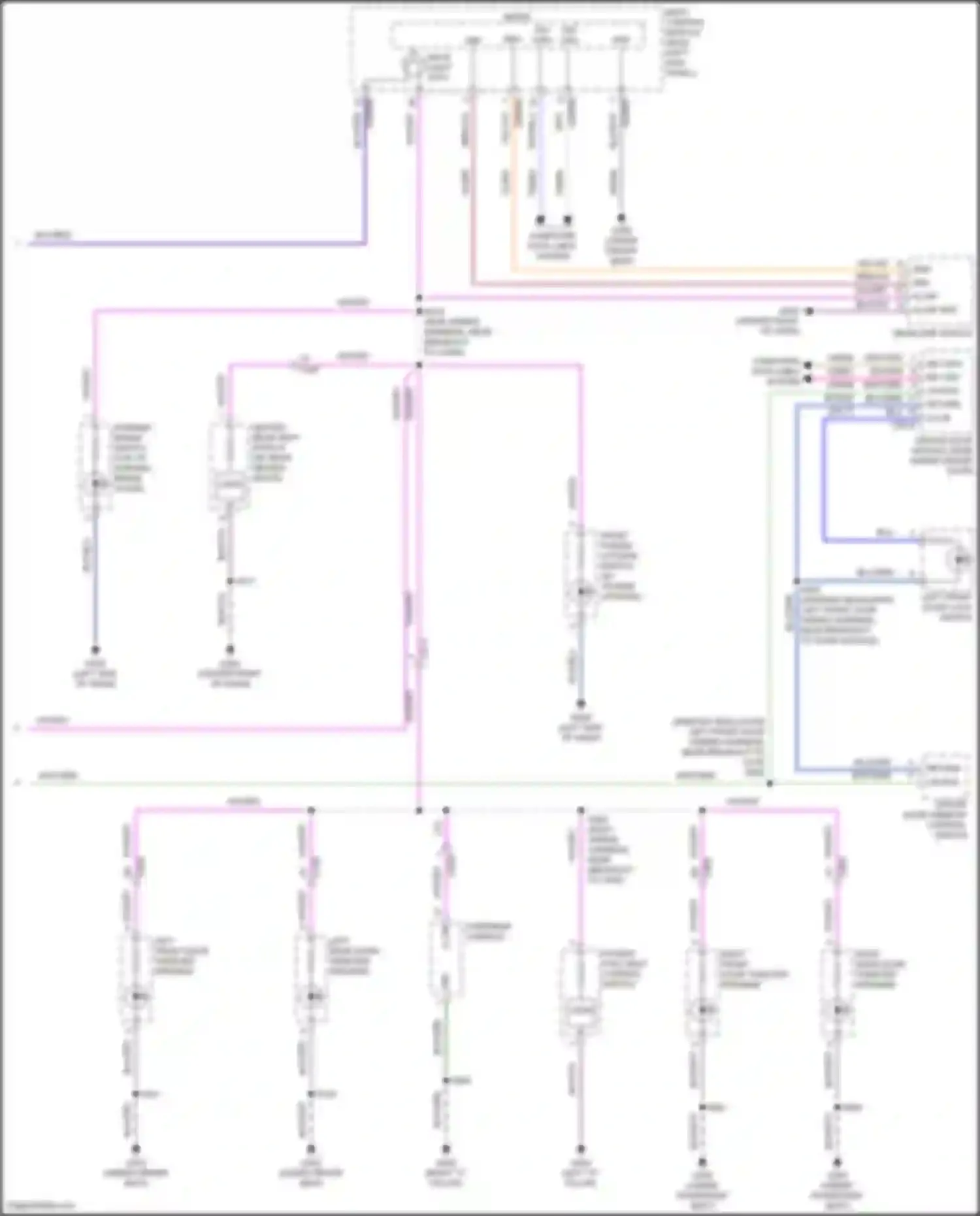 Wiring diagram overhead console for Lincoln MKX II (2015-2018) (3 of 6)