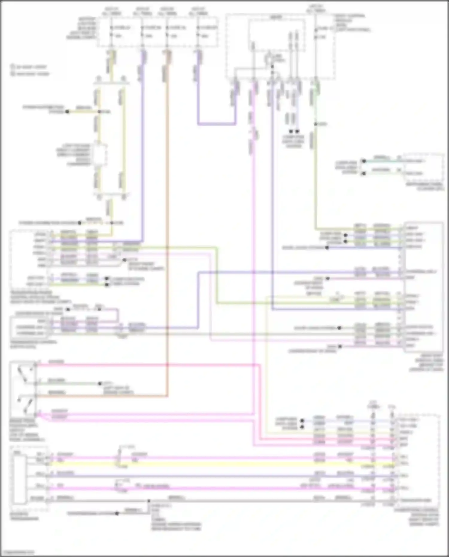 Wiring diagram power distribution system for Lincoln MKX II (2015-2018) (20 of 24)